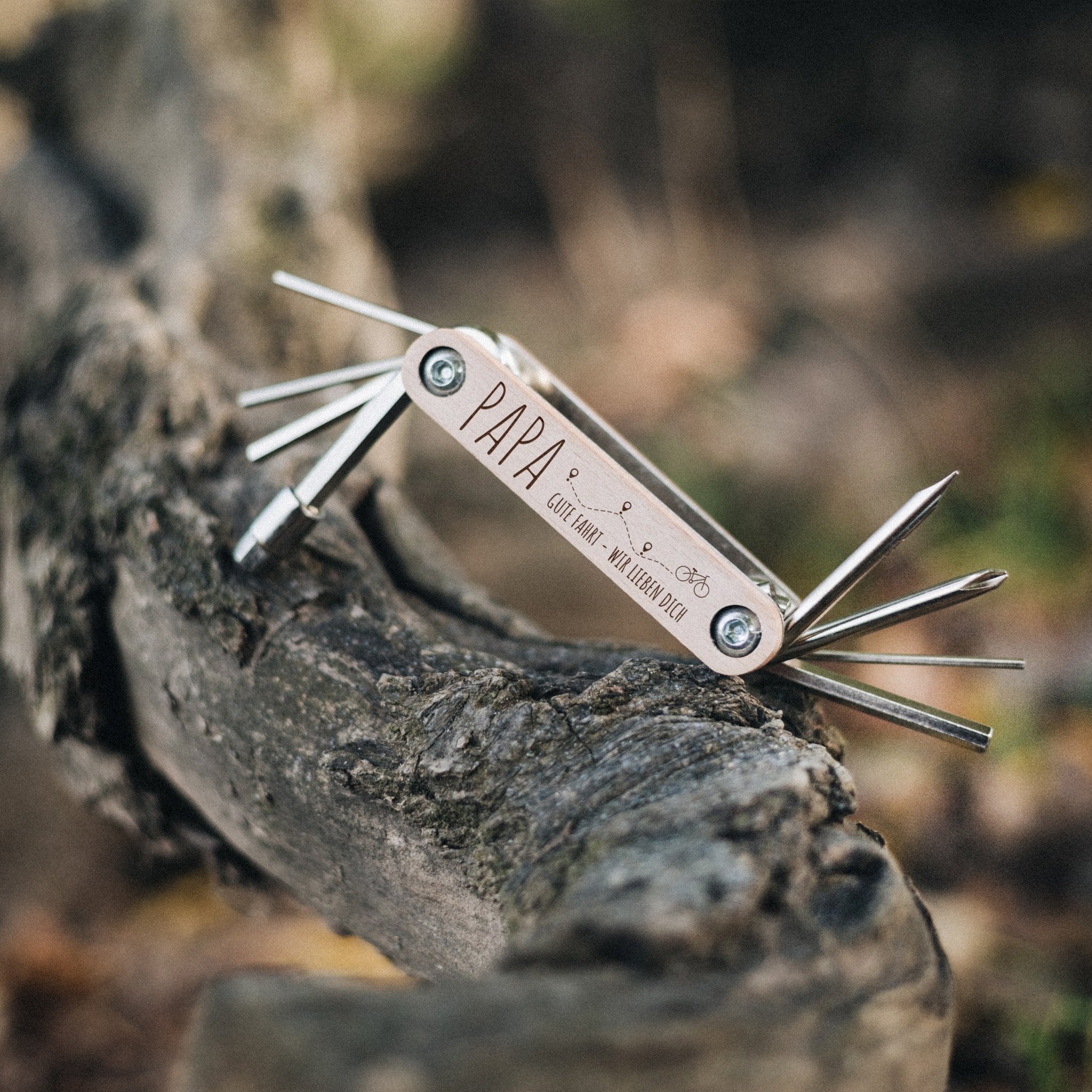 Fahrrad Multitool - Papa Gute Fahrt, Wir lieben dich - Abenteuernah