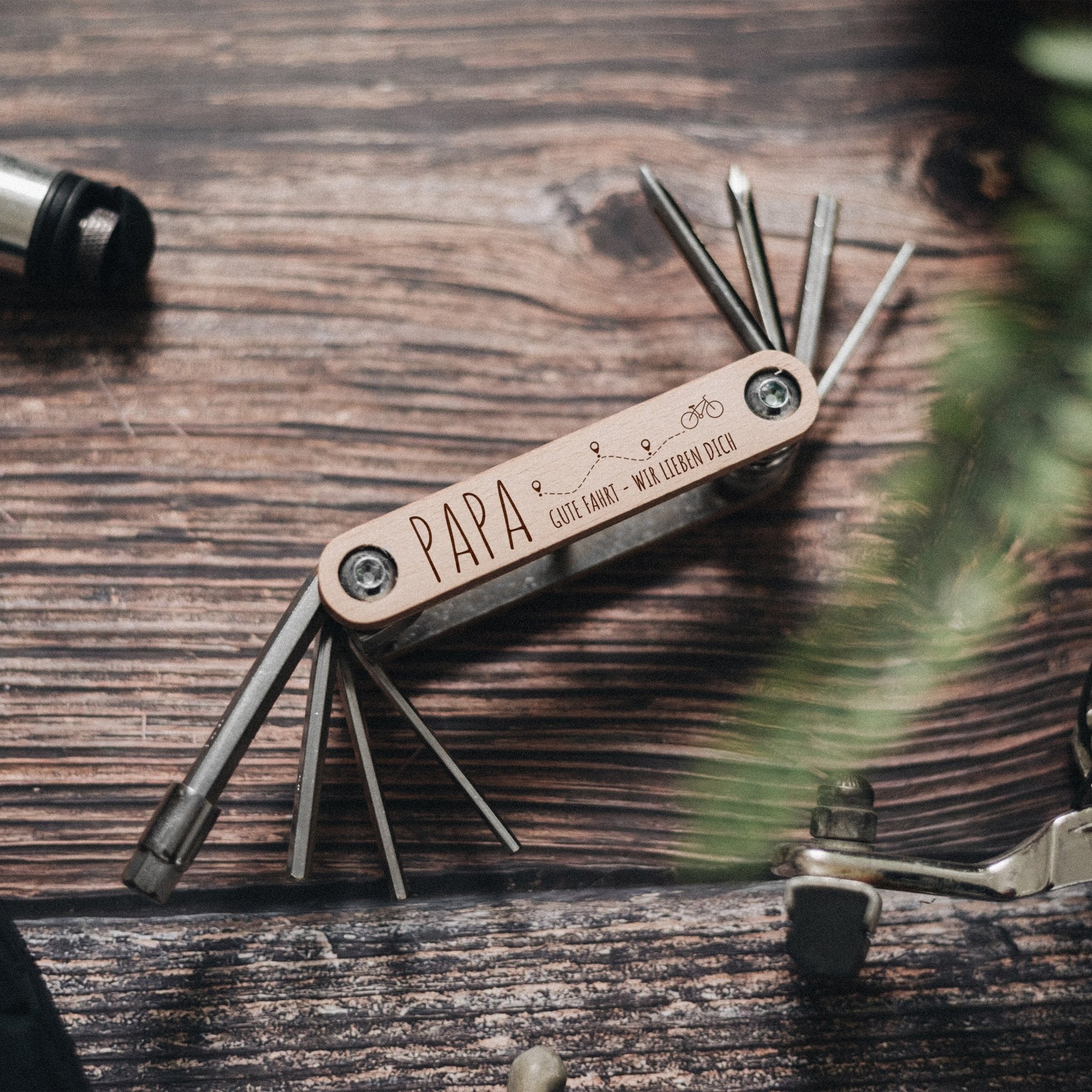 Fahrrad Multitool - Papa Gute Fahrt, Wir lieben dich - Abenteuernah