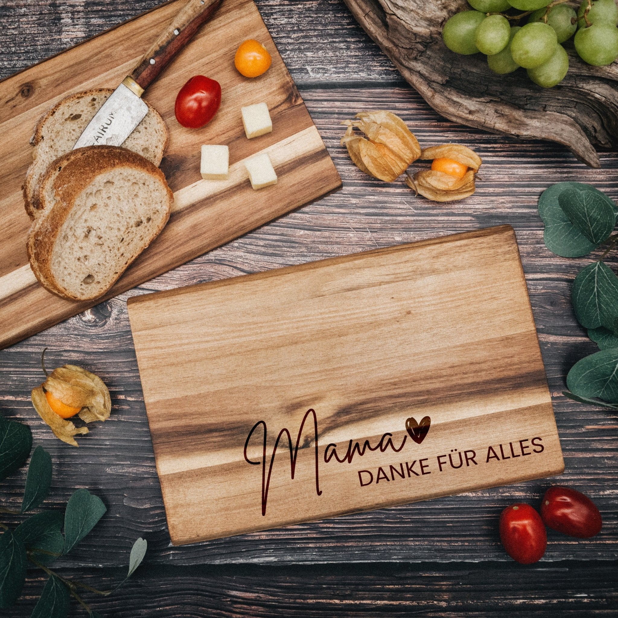 Frühstücksbrett Akazie - Danke für Alles - Abenteuernah
