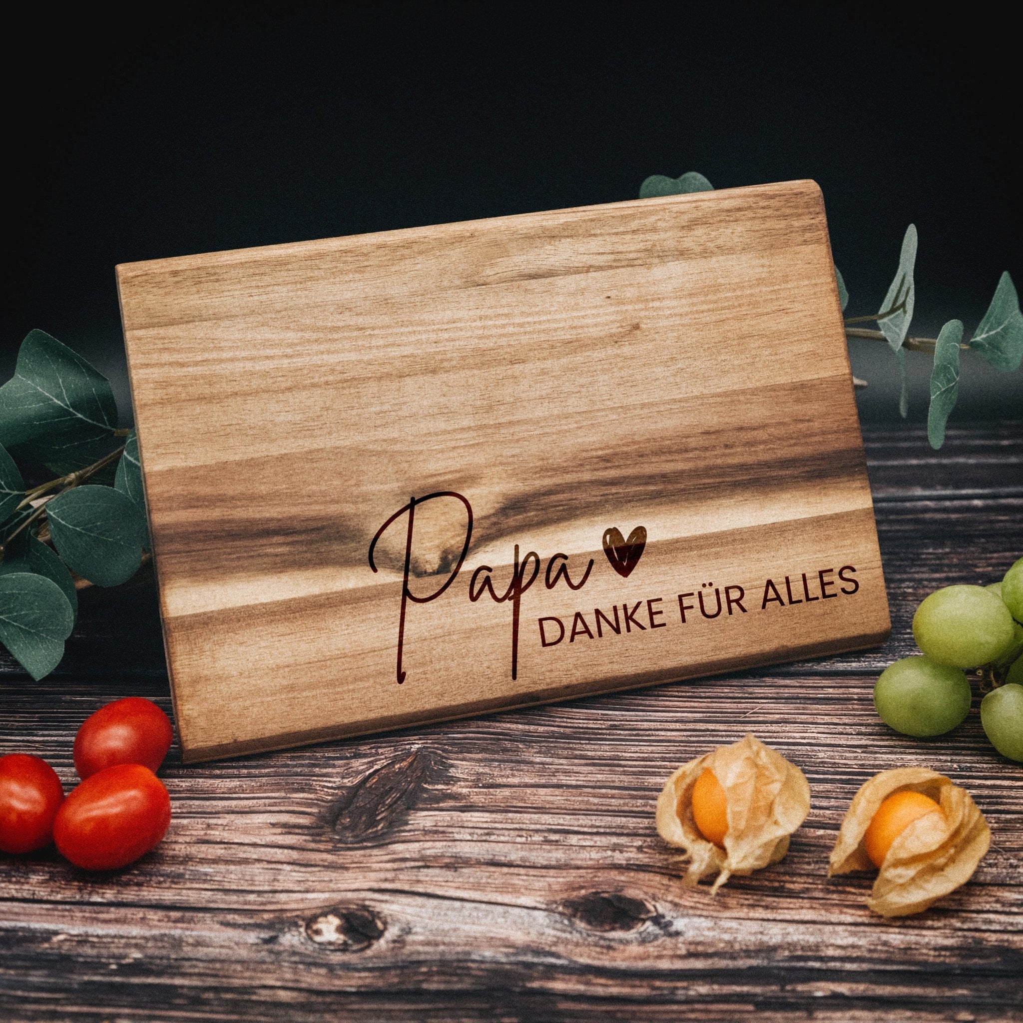 Frühstücksbrett Akazie - Danke für Alles - Abenteuernah