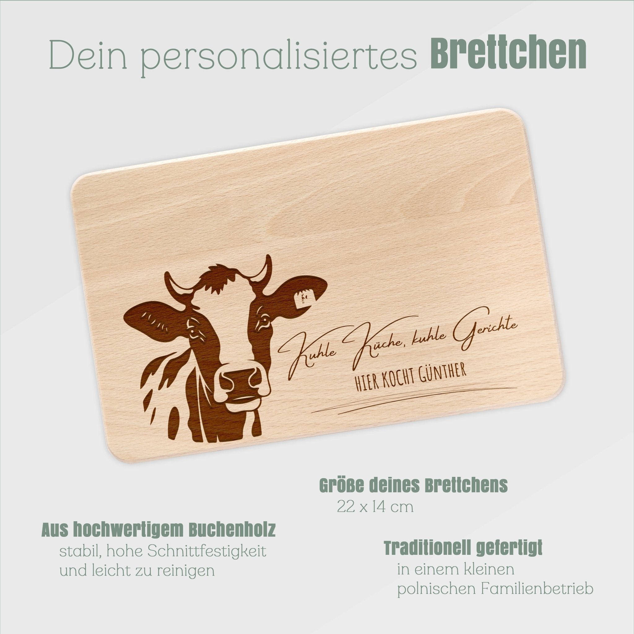 Frühstücksbrett Holz - Kuhle Küche, Kuhle Gerichte - Abenteuernah