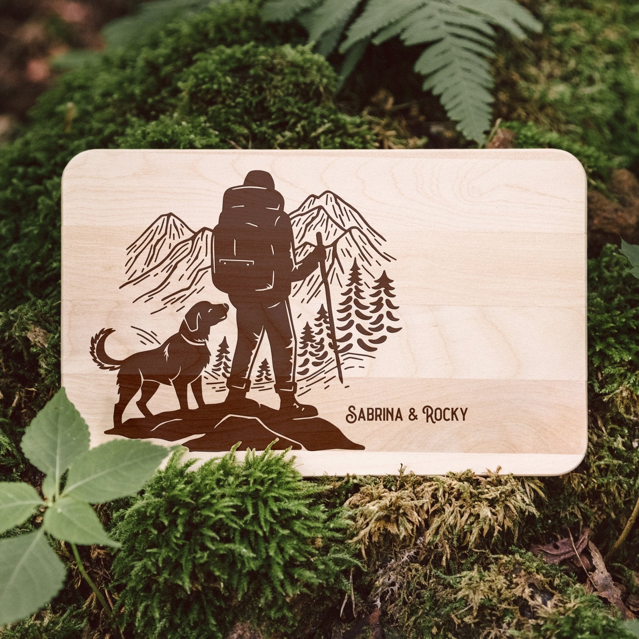 Frühstücksbrett Holz - Wanderbuddy - Abenteuernah