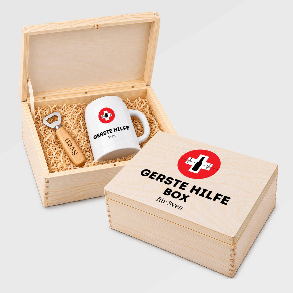 Geschenkbox personalisiert - Gerste Hilfe - Abenteuernah