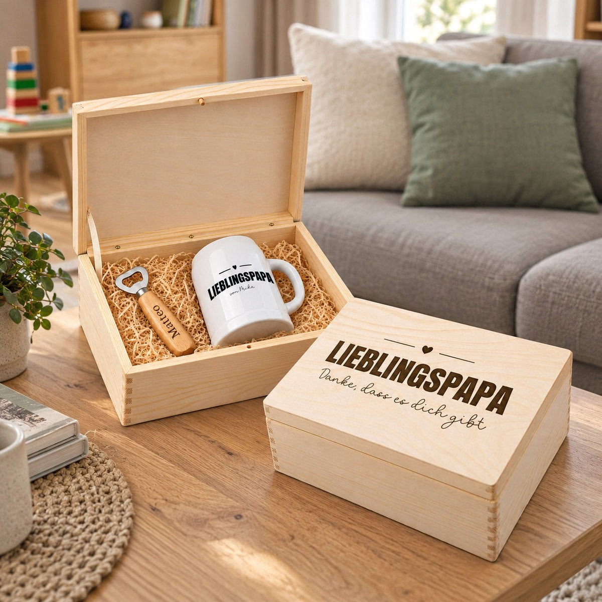 Geschenkbox personalisiert - Lieblingspapa - Abenteuernah