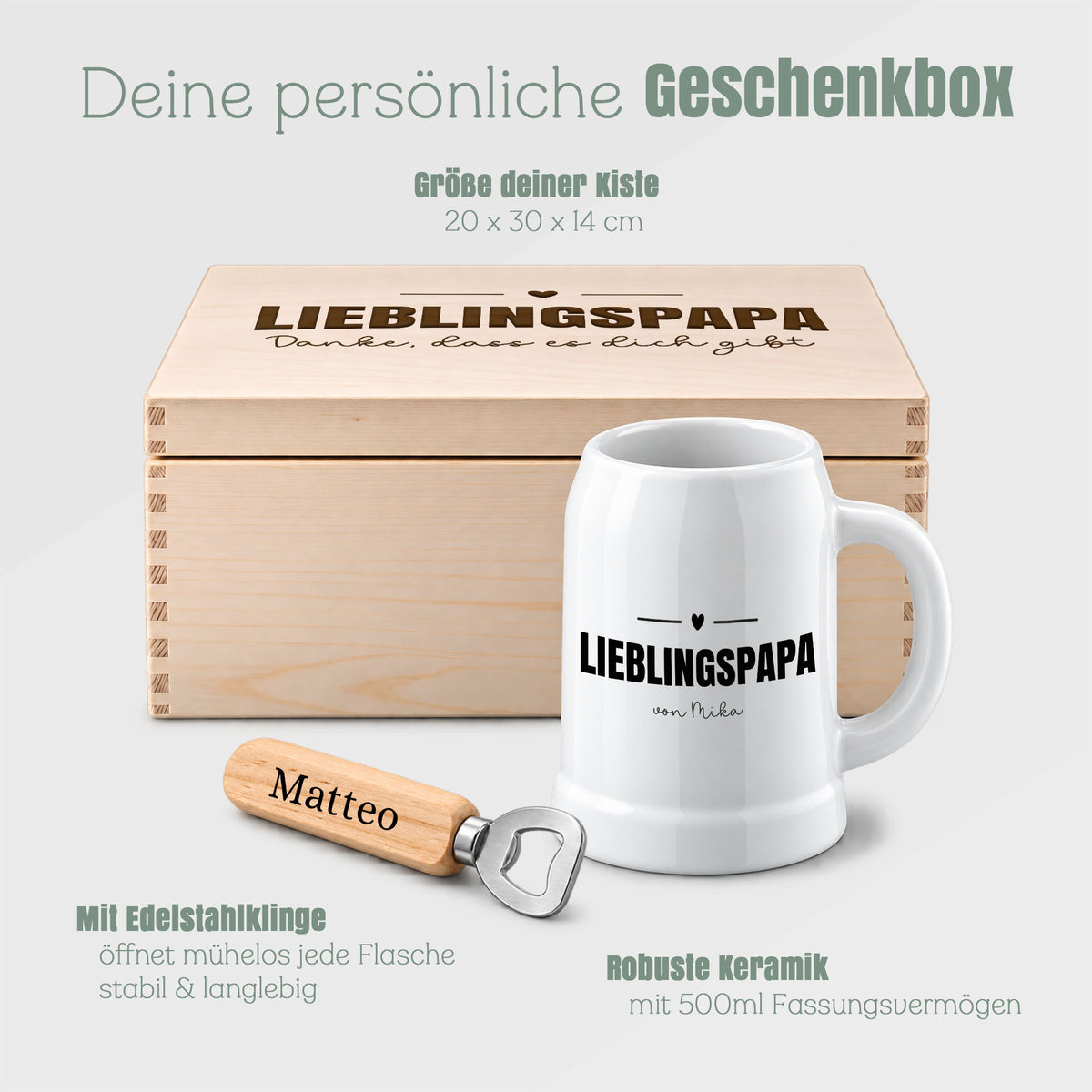 Geschenkbox personalisiert - Lieblingspapa