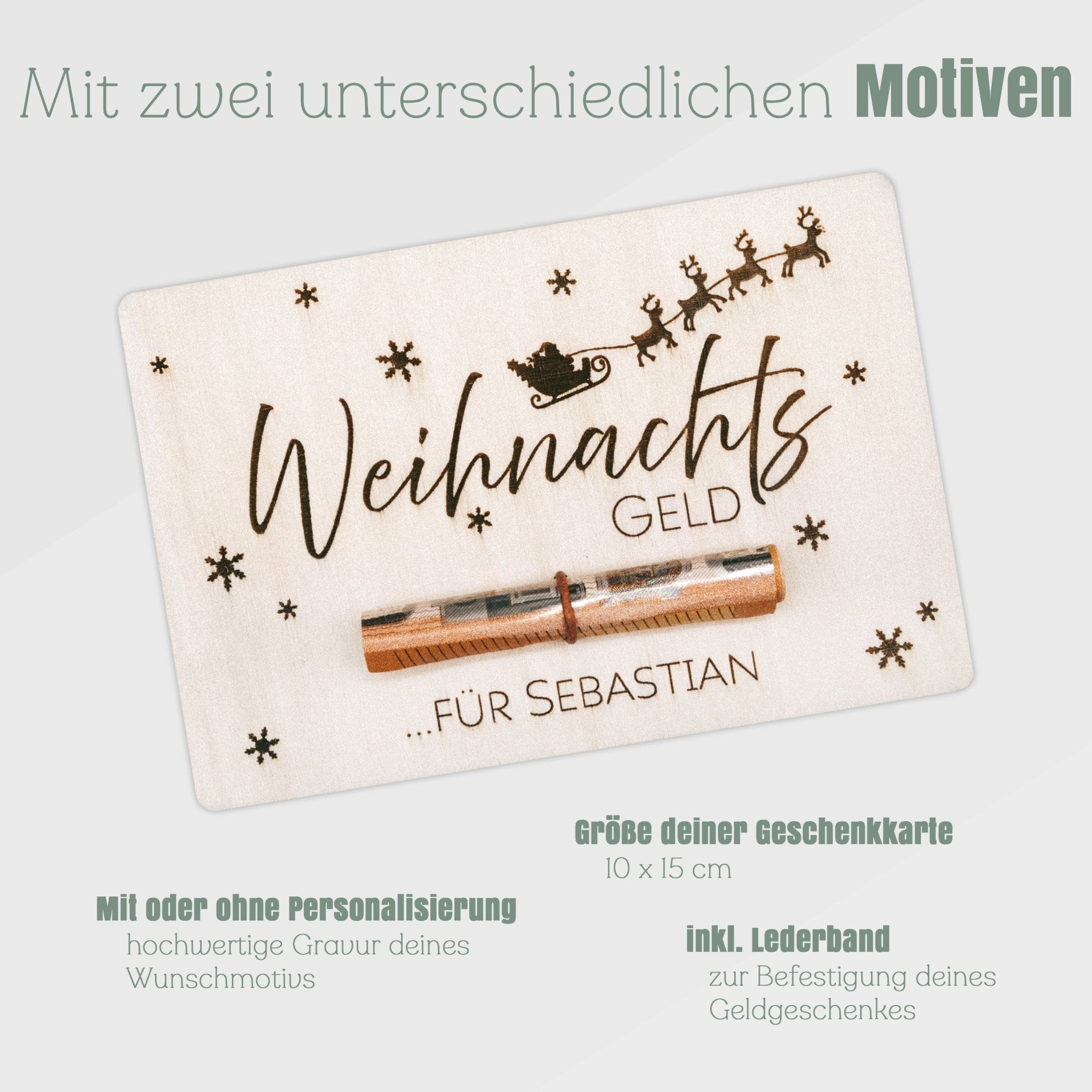 Geschenkkarte - Weihnachten mit Wunschname - Abenteuernah