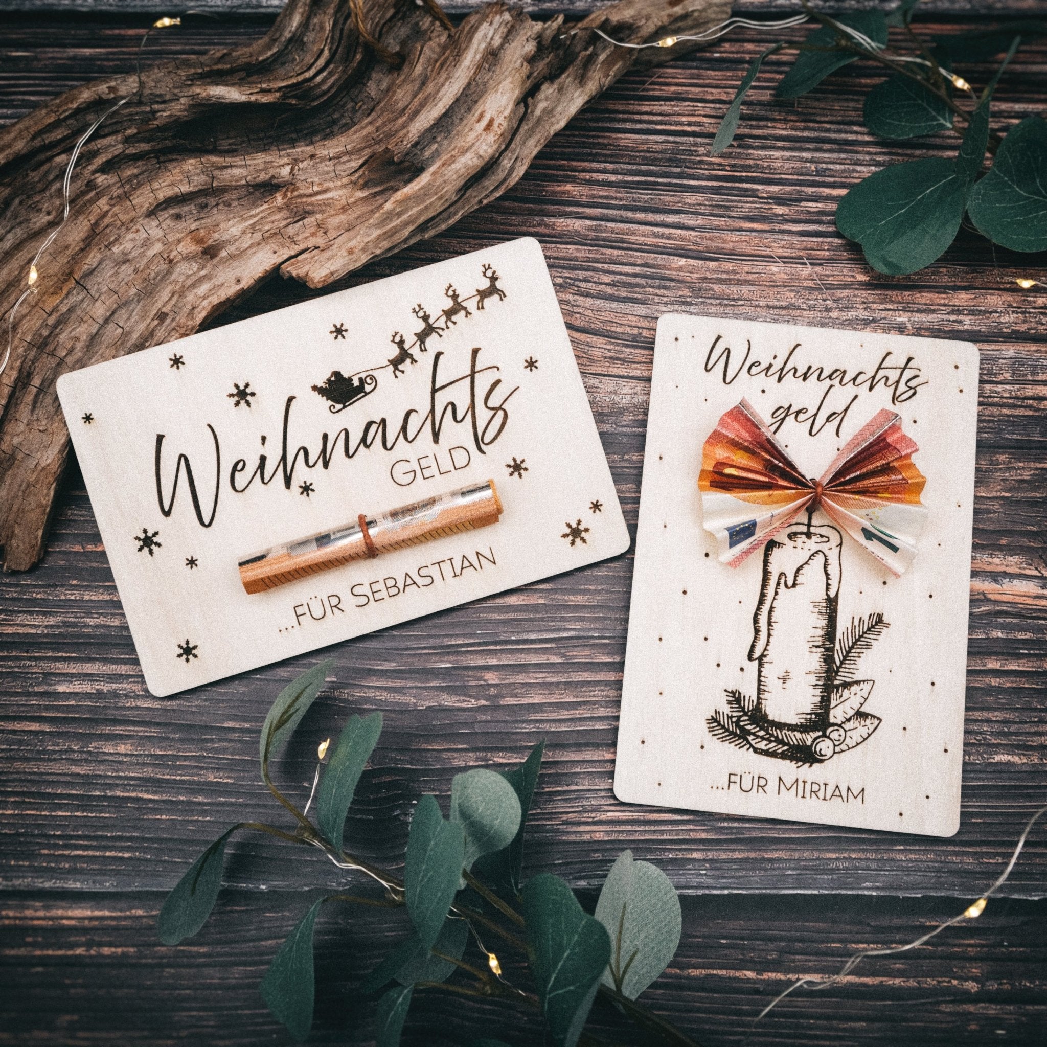 Geschenkkarte - Weihnachten mit Wunschname - Abenteuernah