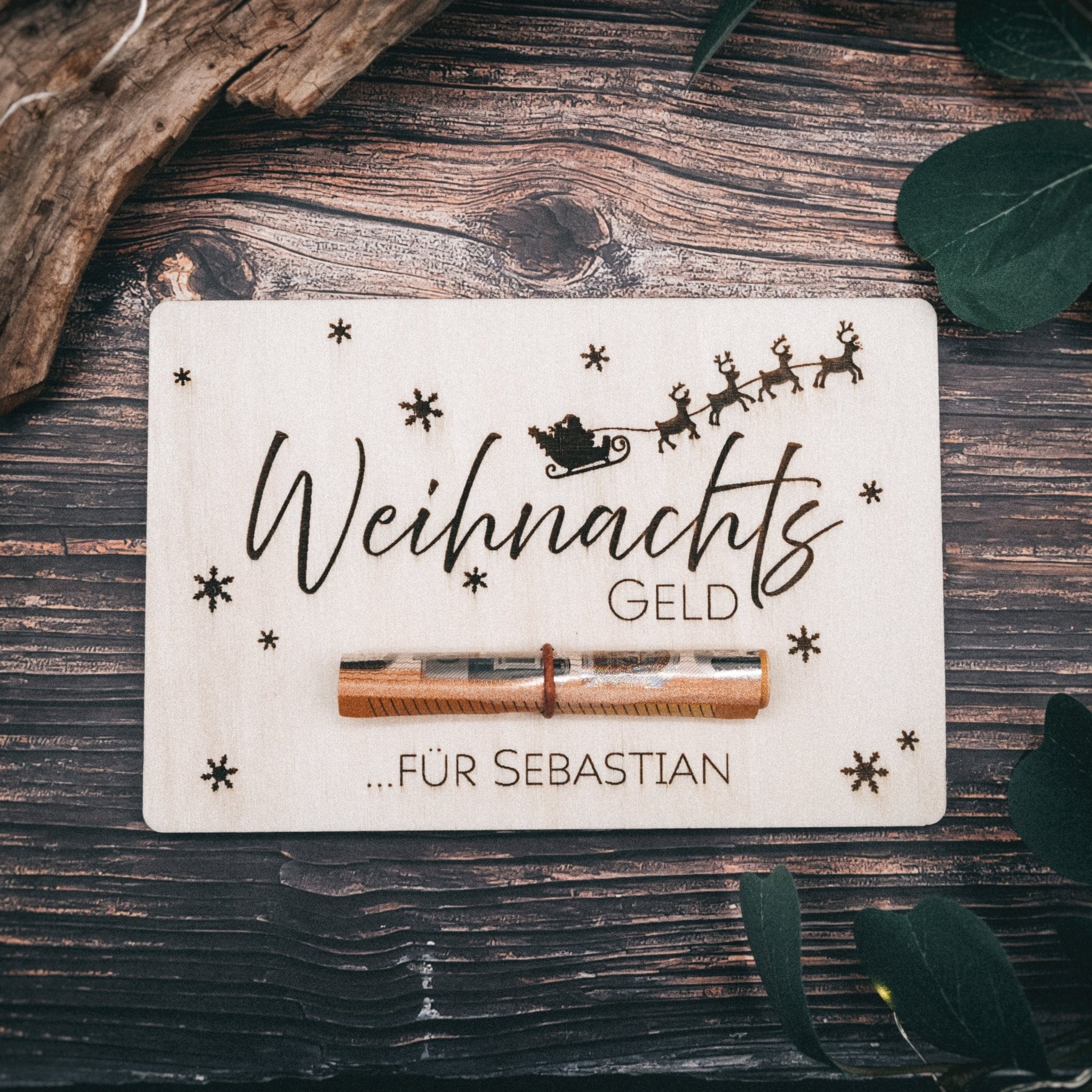 Geschenkkarte - Weihnachten mit Wunschname - Abenteuernah