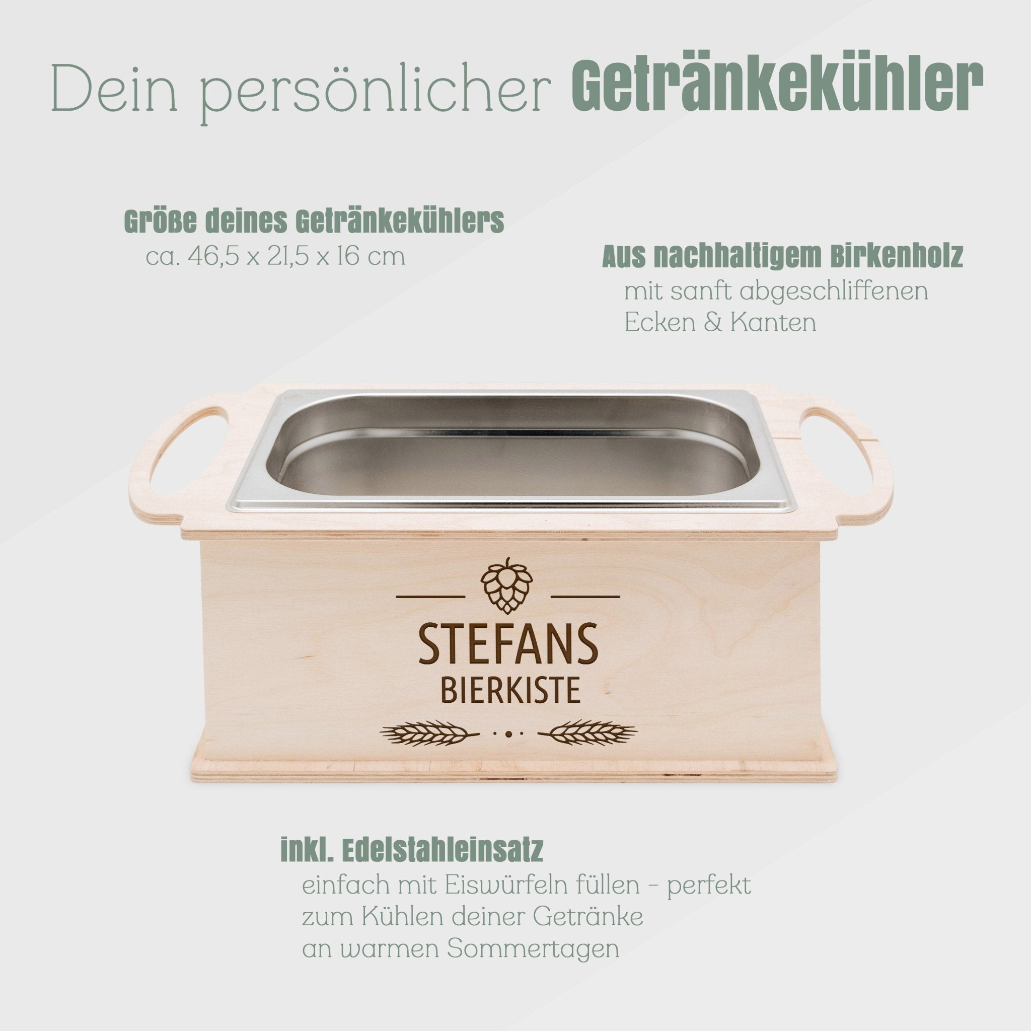 Getränkekühler personalisiert - Bierkiste - Abenteuernah