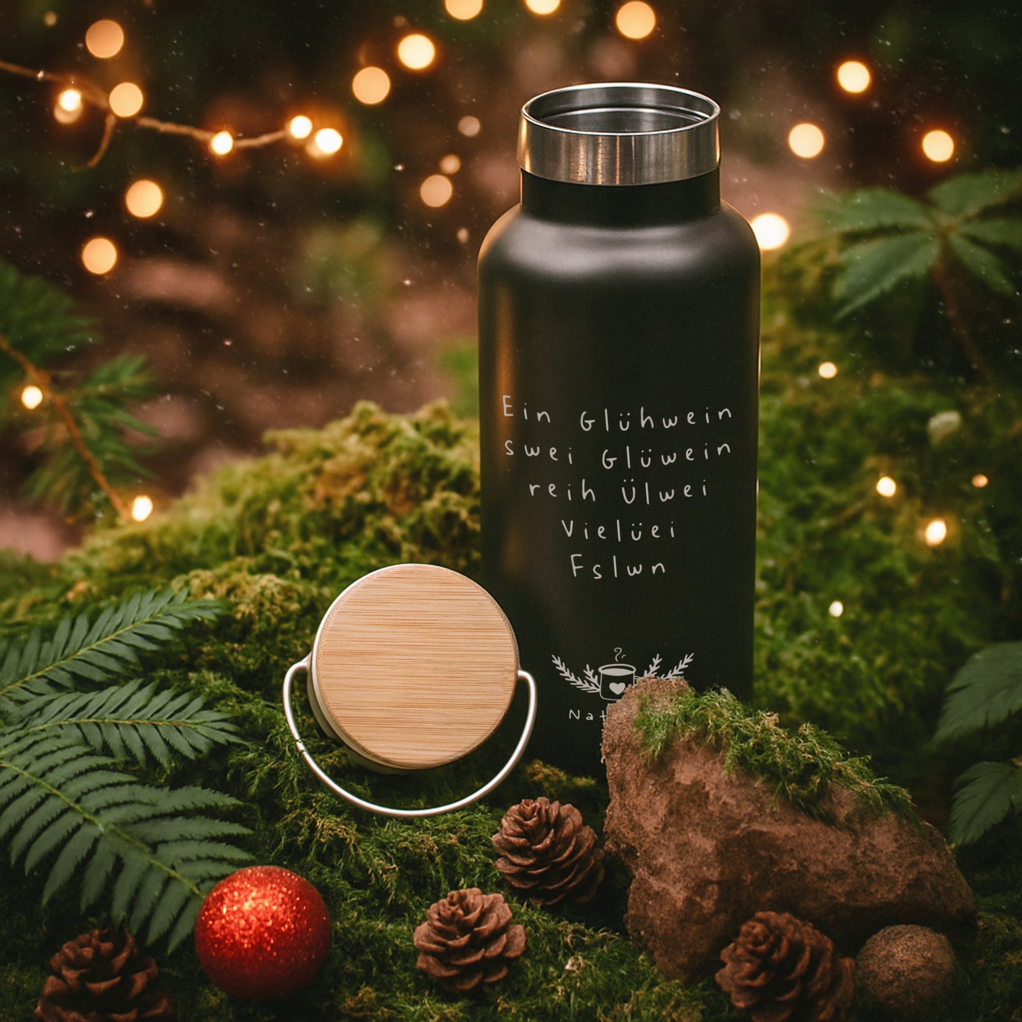 Glühwein - Set Thermobecher & Thermosflasche - Abenteuernah