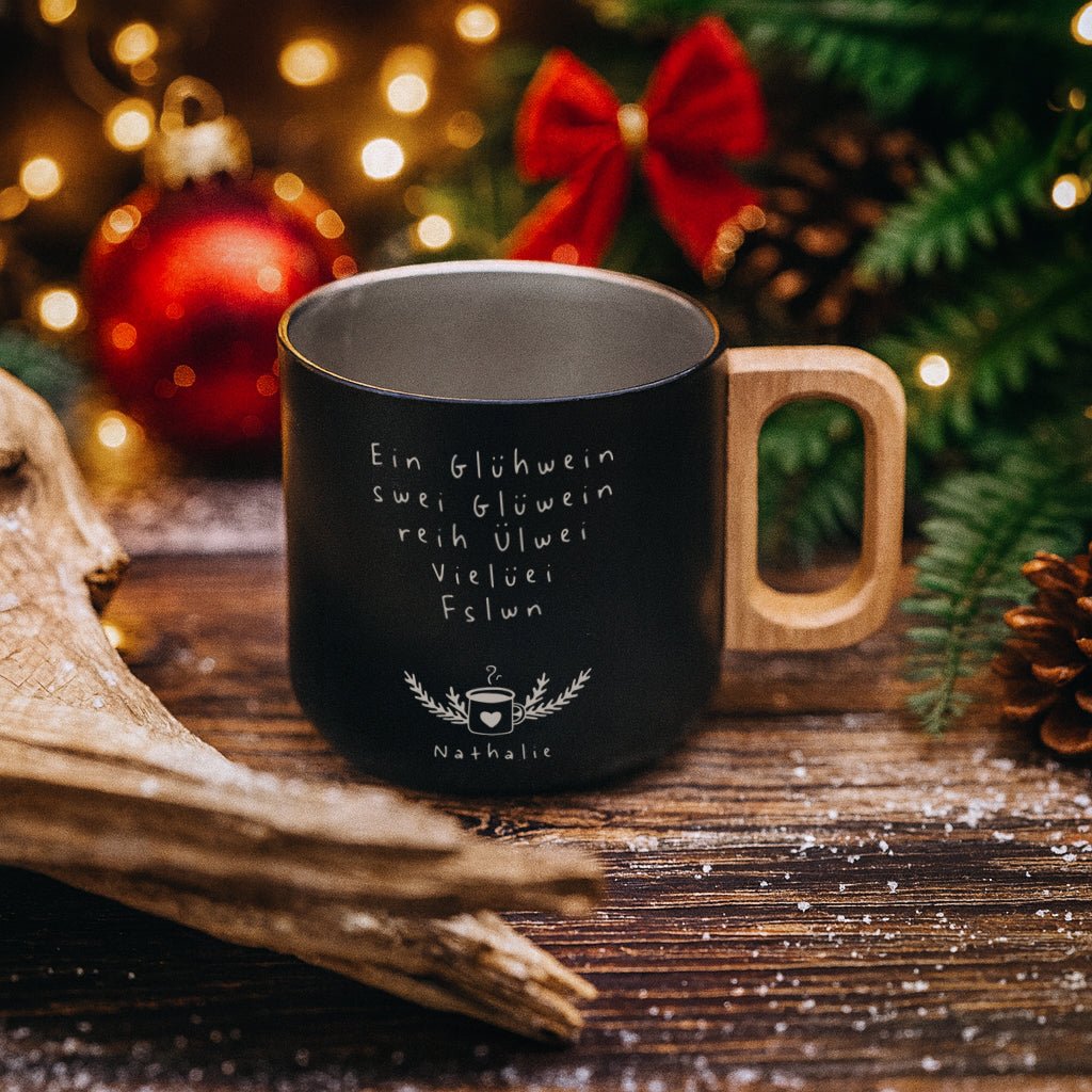 Glühwein - Set Thermobecher & Thermosflasche - Abenteuernah