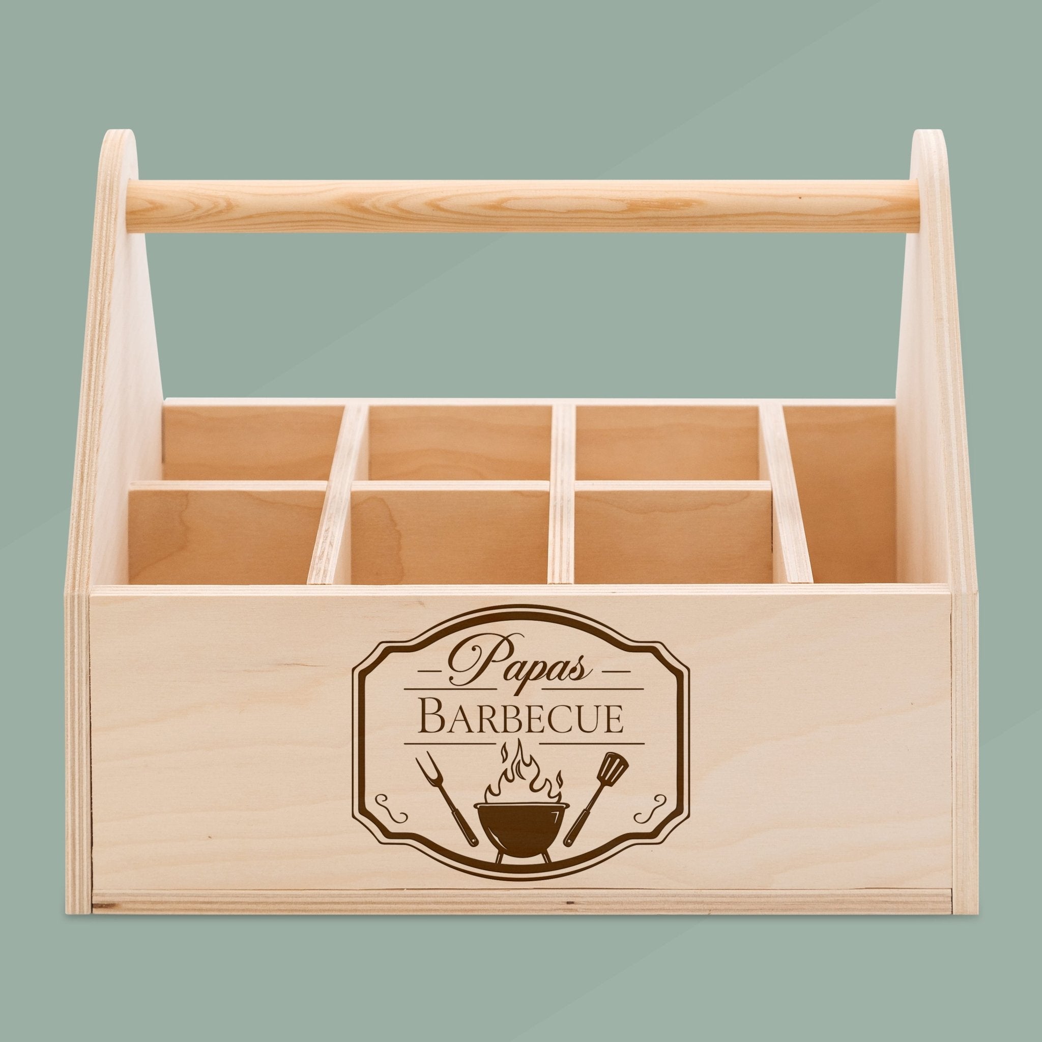 Grill - Caddy aus Holz - Papas Barbecue - Abenteuernah