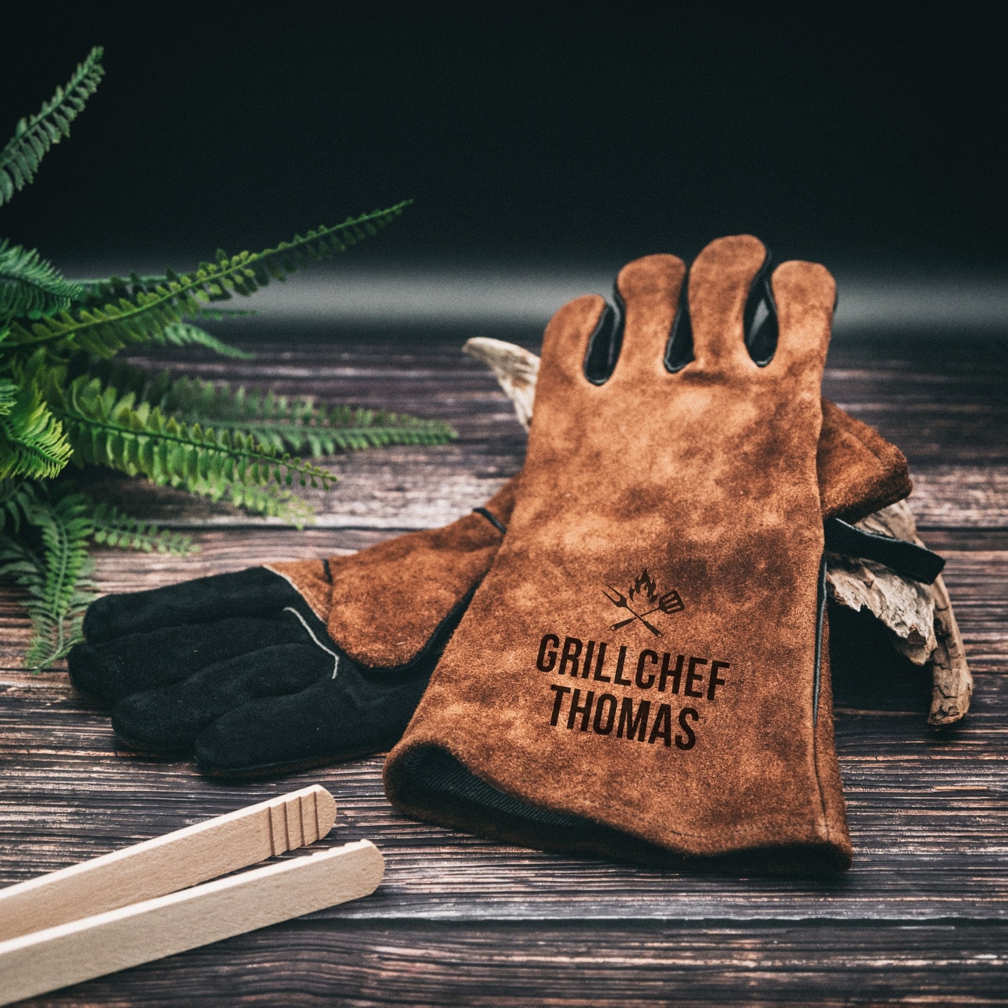 Grillhandschuh Leder - Grillchef - Abenteuernah