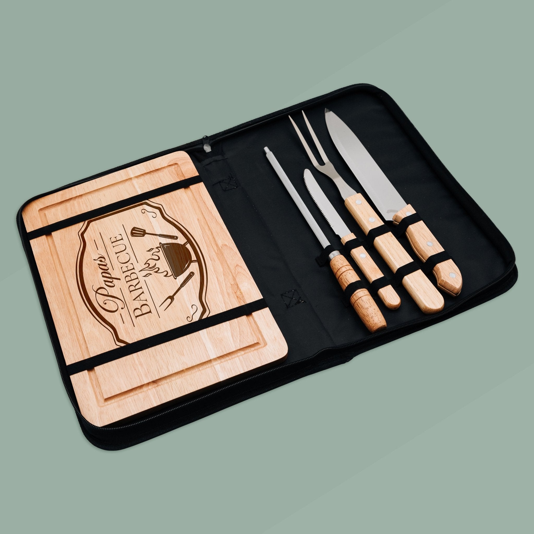 Grillset und Tasche - Papas Barbecue - Abenteuernah