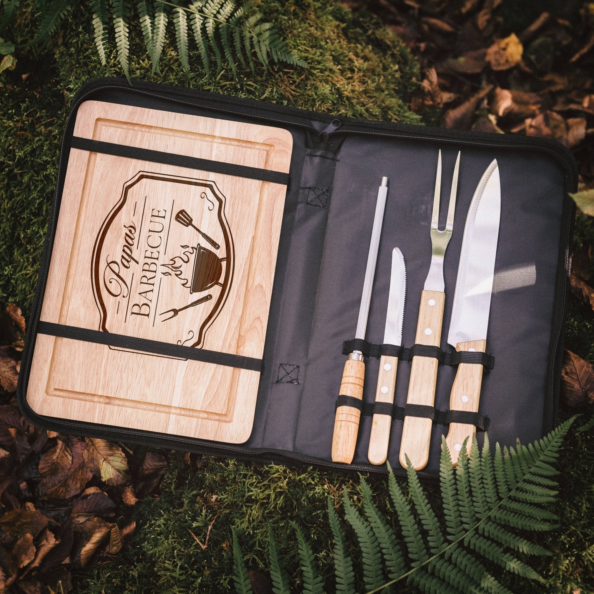 Grillset und Tasche - Papas Barbecue - Abenteuernah