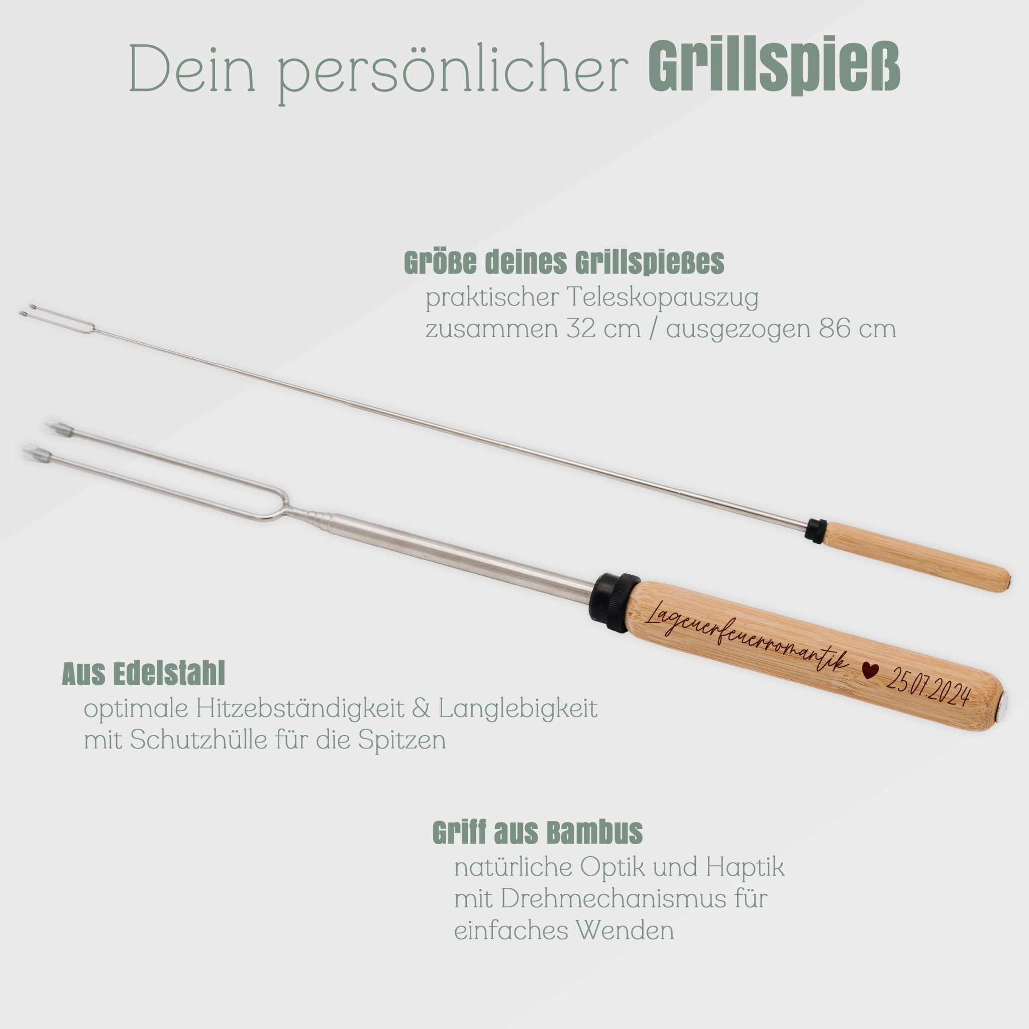 Grillspieß - "Lagerfeuerromantik" - Abenteuernah