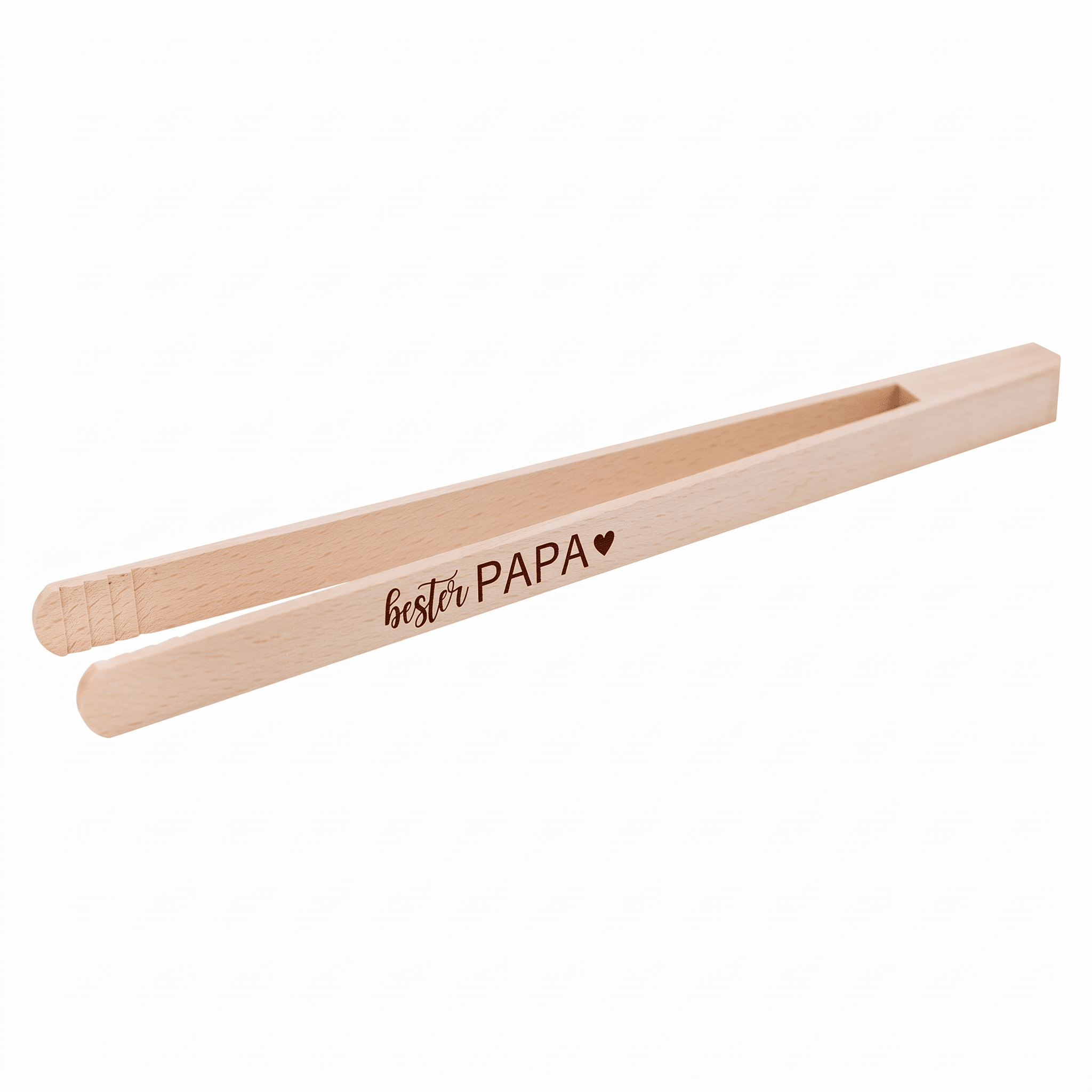 Grillzange aus Holz - bester Papa - Abenteuernah