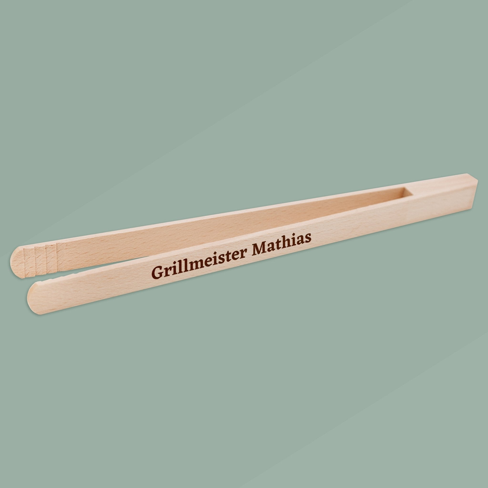 Grillzange aus Holz - Grillmeister - Abenteuernah