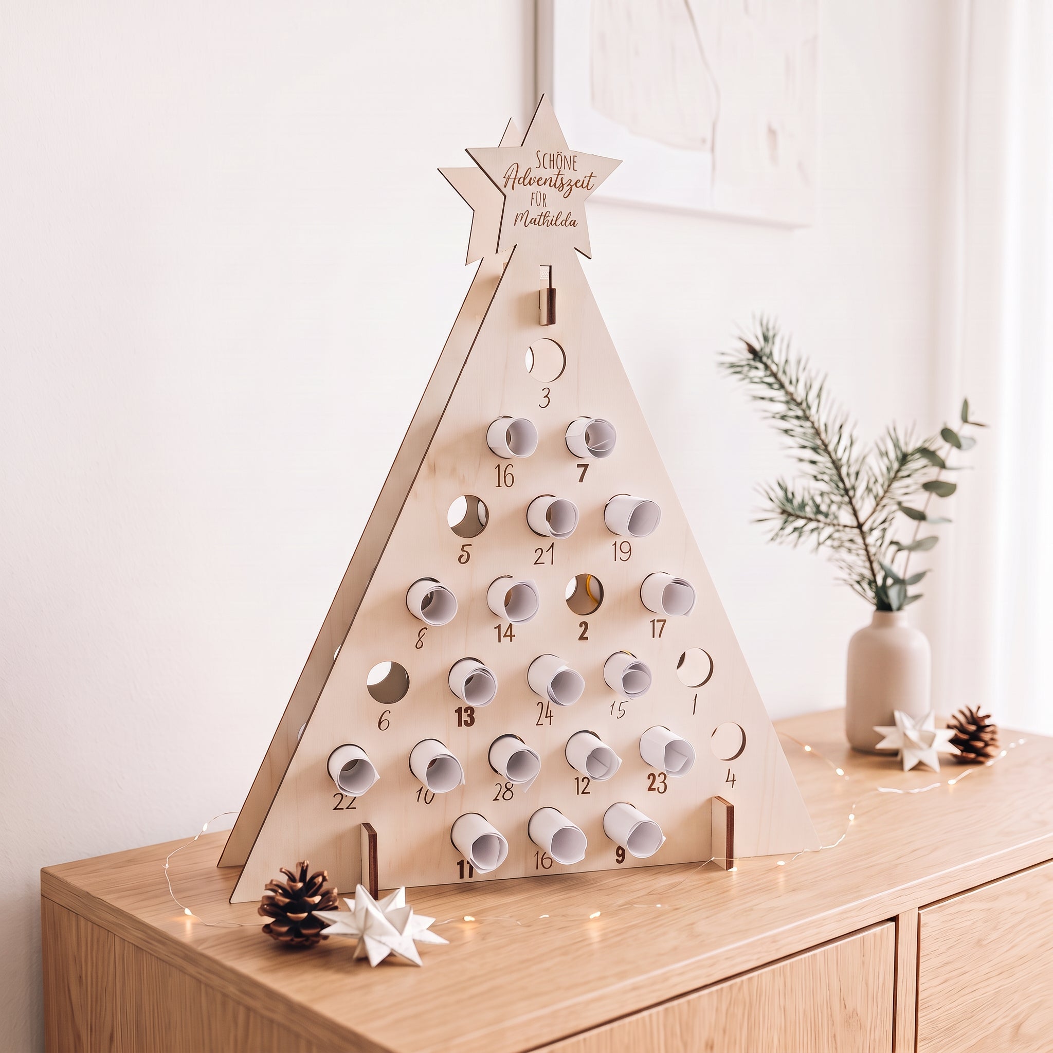 Gutschein Adventskalender zum Befüllen personalisiert - Abenteuernah