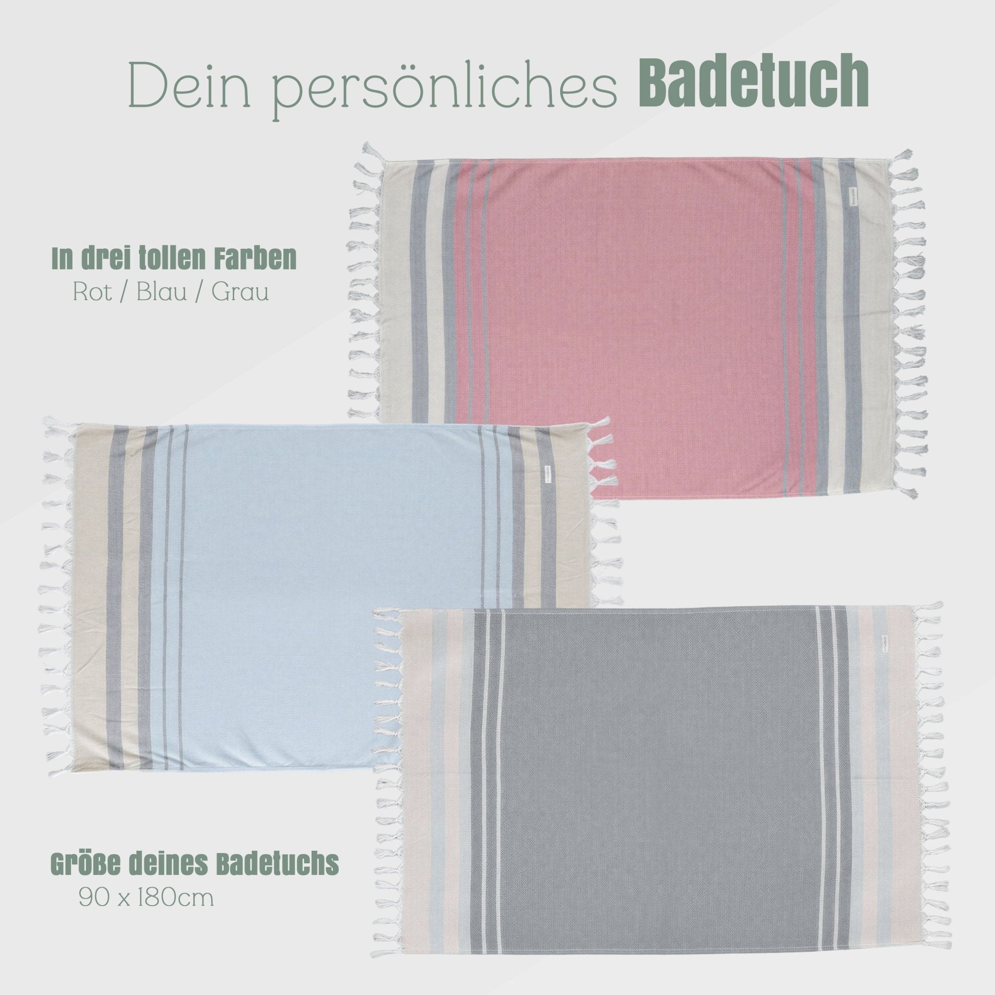 Handtuch Hamamtuch - Name - Abenteuernah