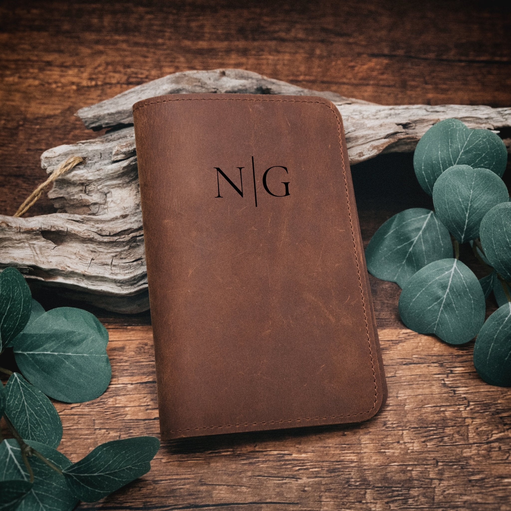 Journal aus echtem Leder - Wunschdesign - Abenteuernah