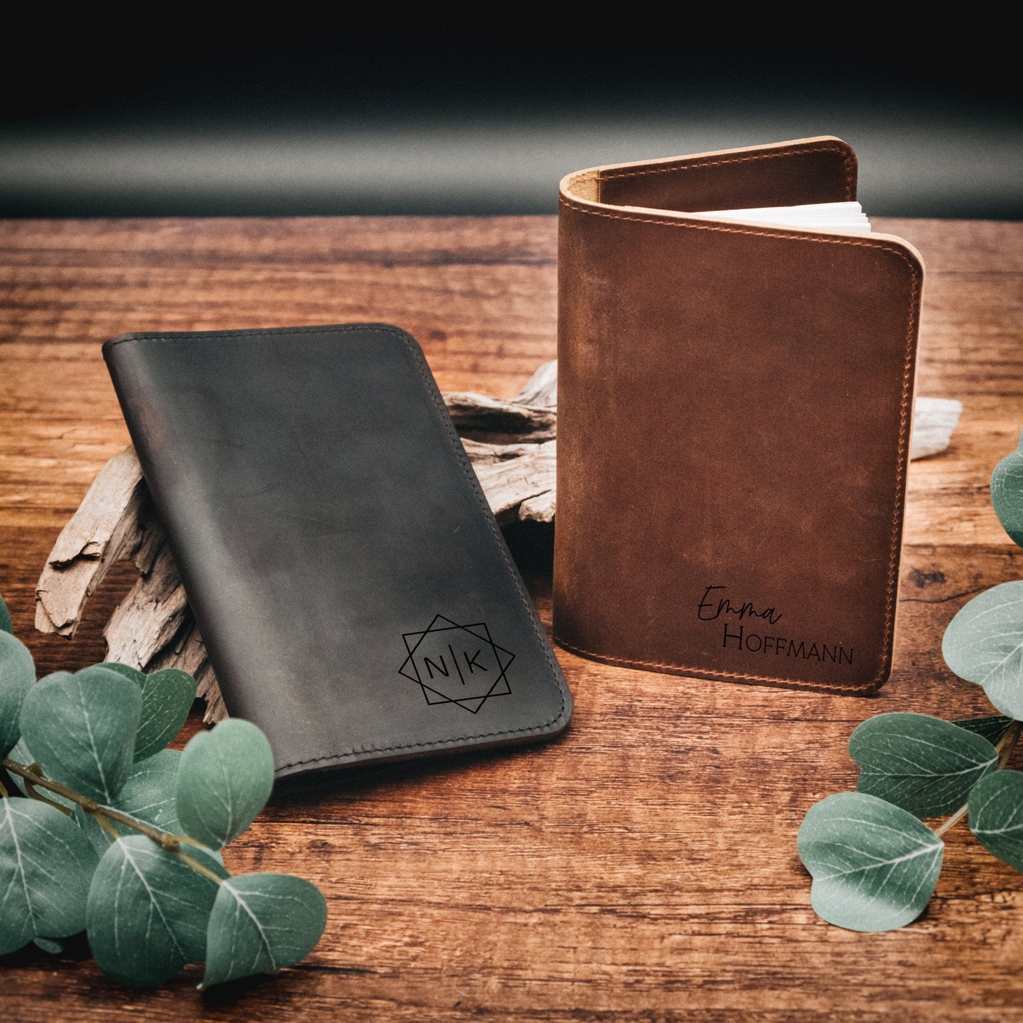 Journal aus echtem Leder - Wunschdesign - Abenteuernah