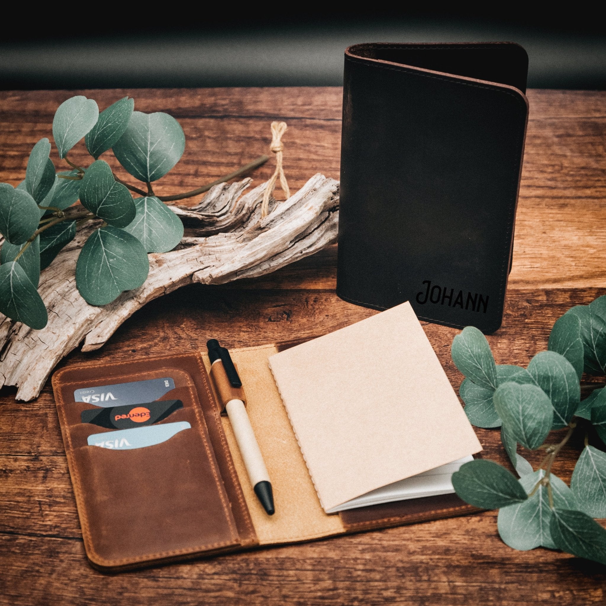 Journal aus echtem Leder - Wunschname - Abenteuernah