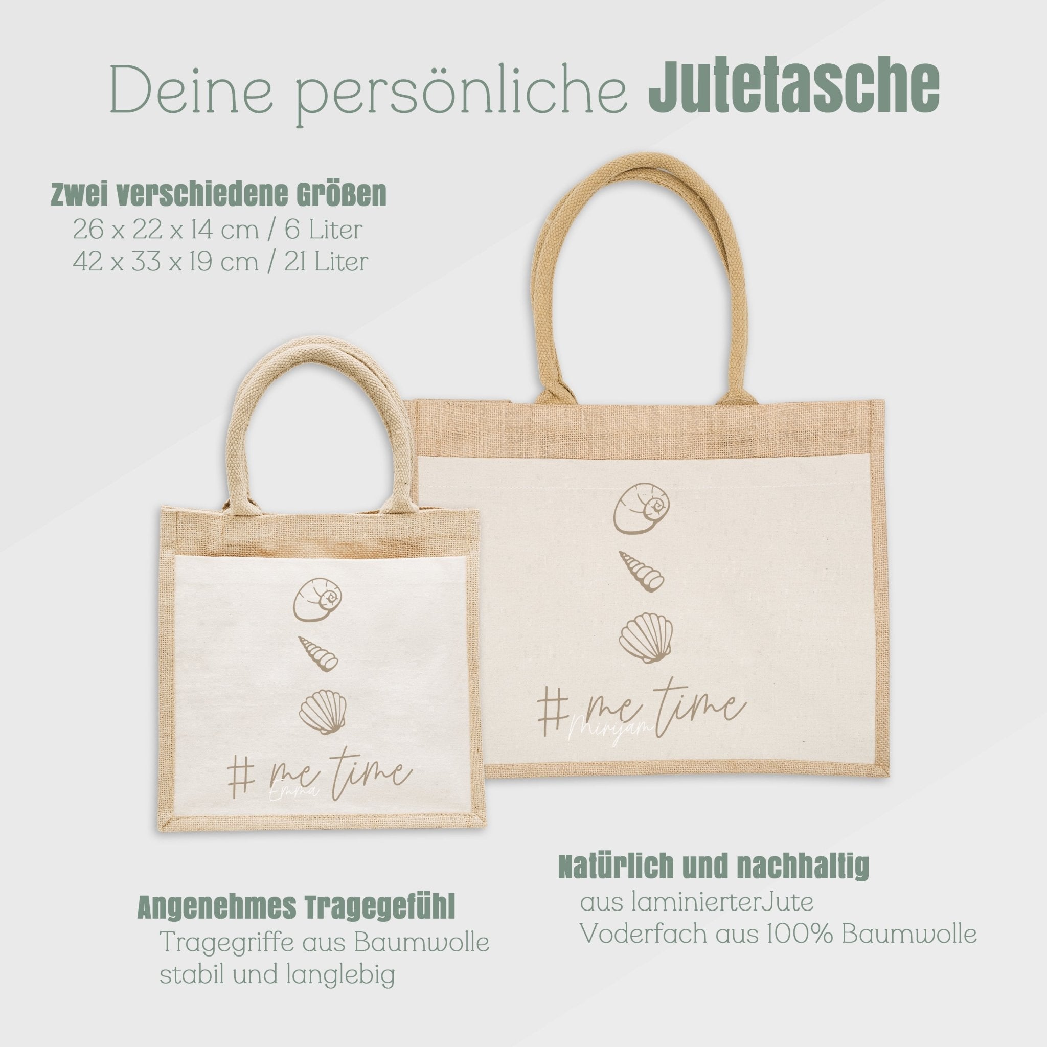 Jutetasche - Me time - Abenteuernah