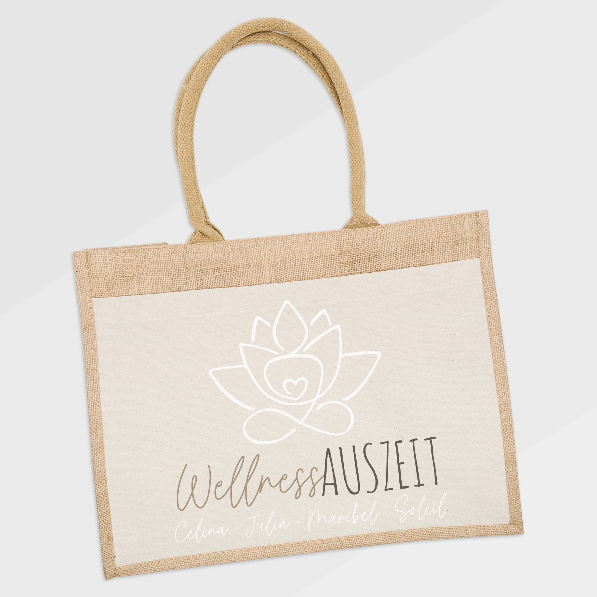 Jutetasche - Wellness Auszeit - Abenteuernah
