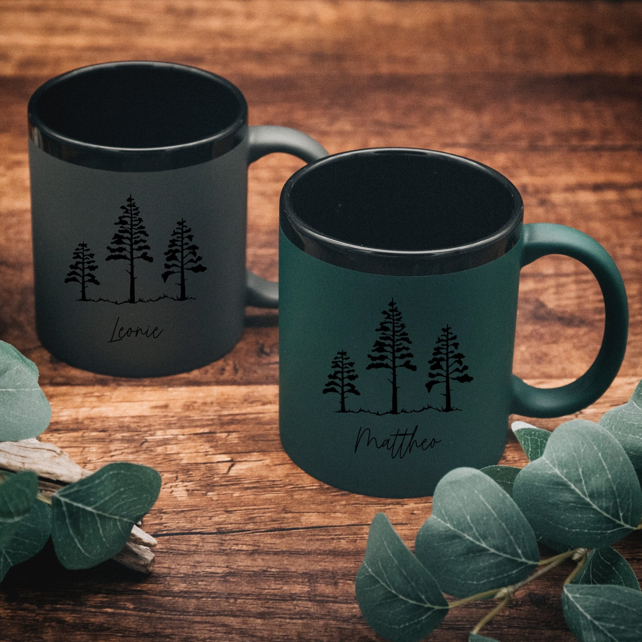 Keramiktasse farbig - Wald - Abenteuernah