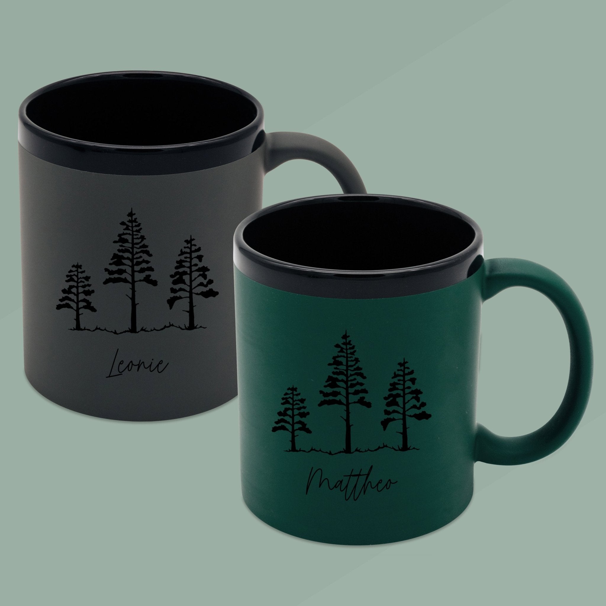 Keramiktasse farbig - Wald - Abenteuernah