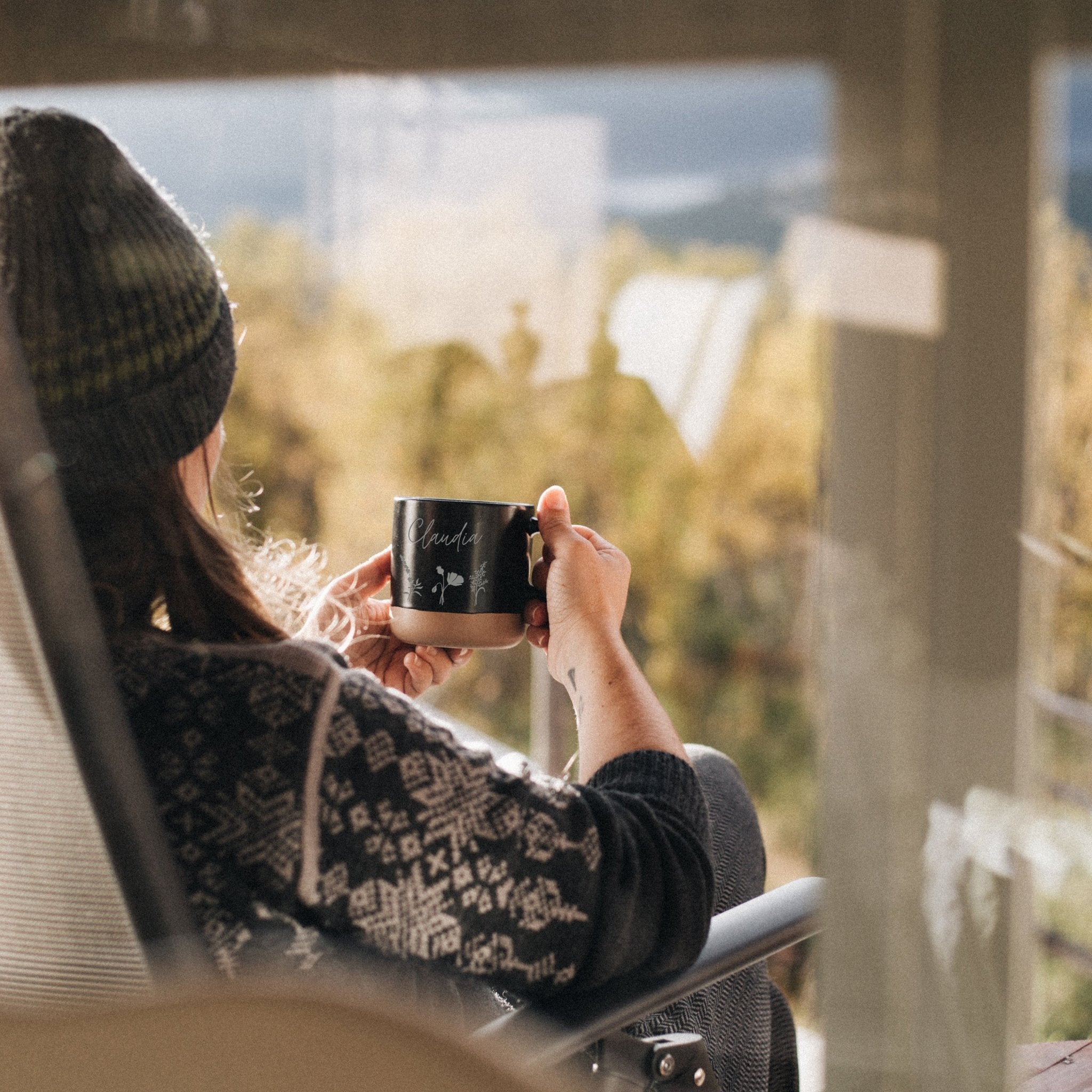 Keramiktasse Steingut - Blumenwiese - Abenteuernah