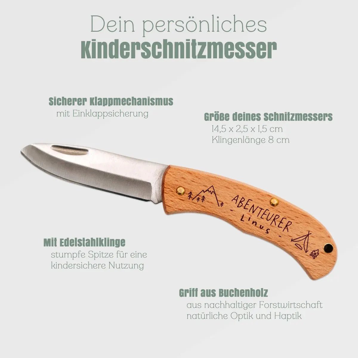 Kinder Schnitzmesser - Abenteurer - Abenteuernah