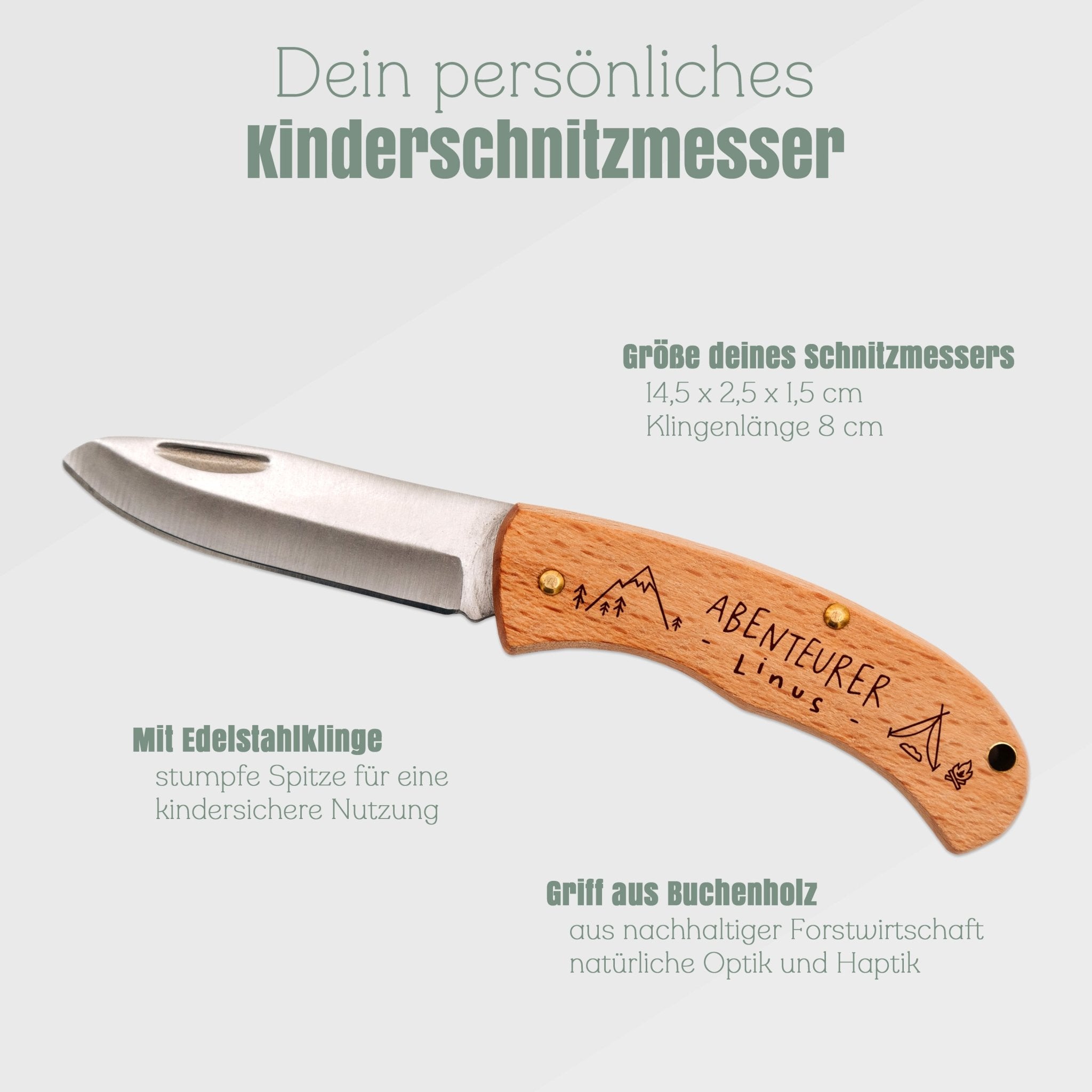 Kinder Schnitzmesser - Abenteurer - Abenteuernah