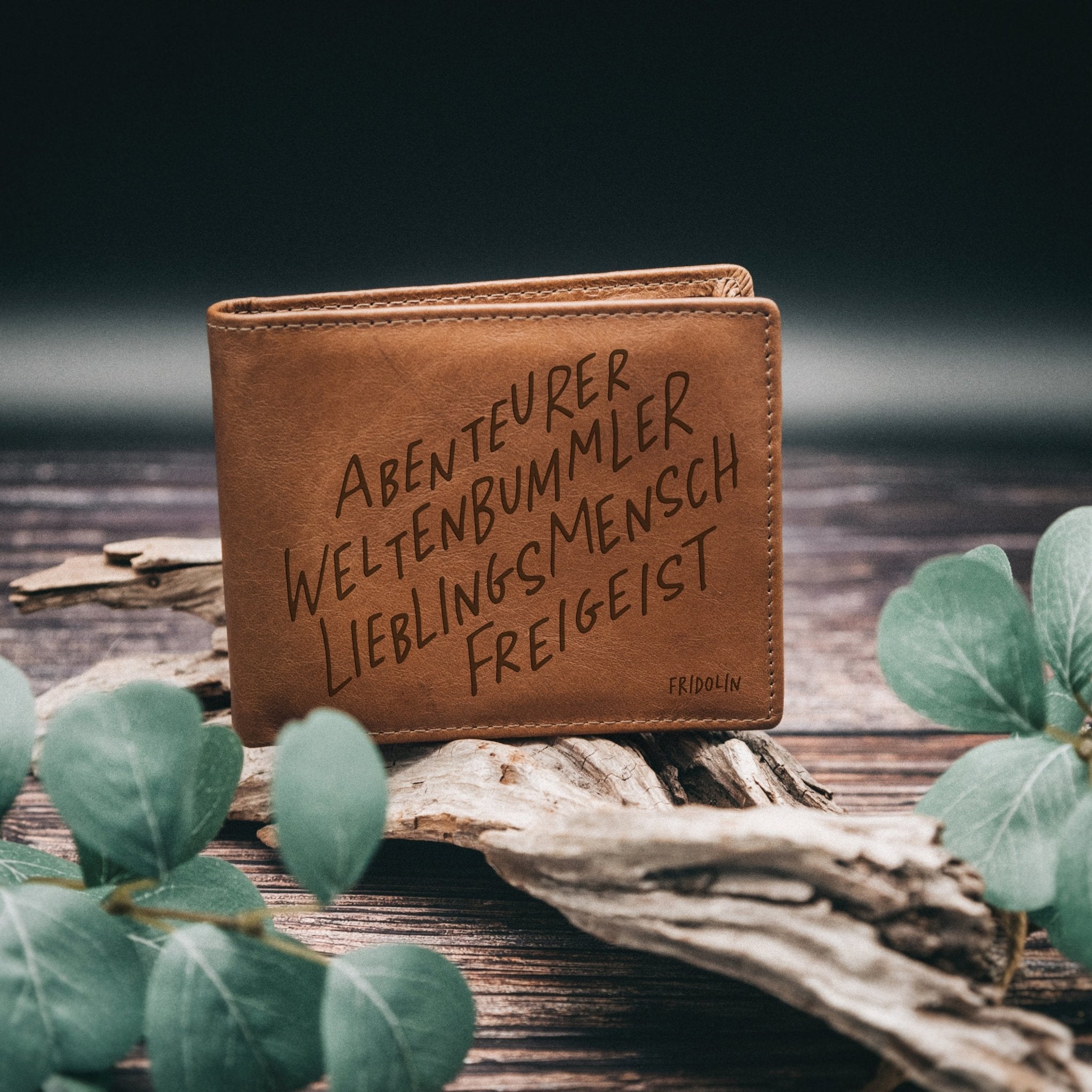 Leder Portemonnaie - Abenteurer, Weltenbummler und co - Abenteuernah