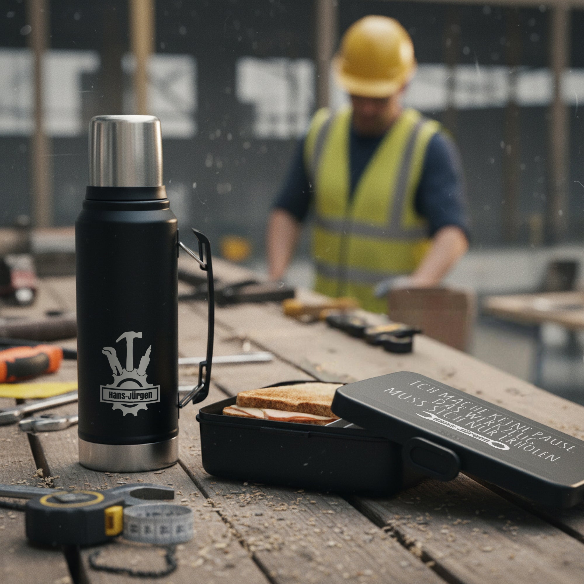 Lunchset - XXL Mepal Brotdose & Thermosflasche - Werkzeug