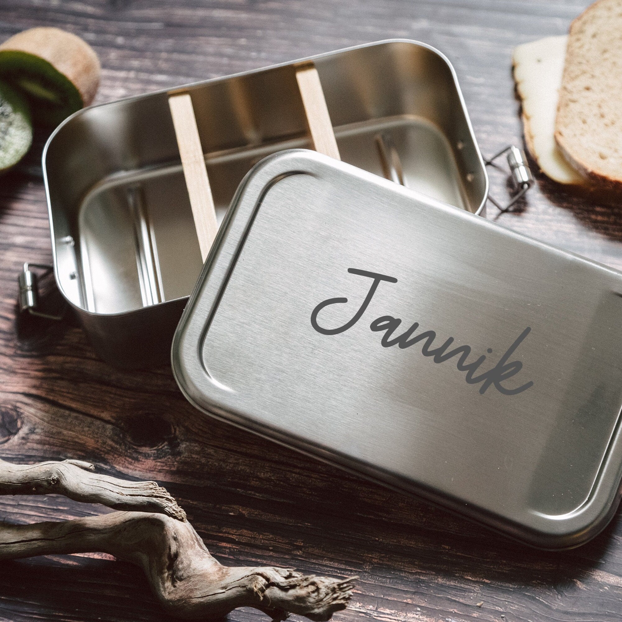 Männer Geschenke, Brotdose personalisiert, Brotdose Volledelstahl - Abenteuernah