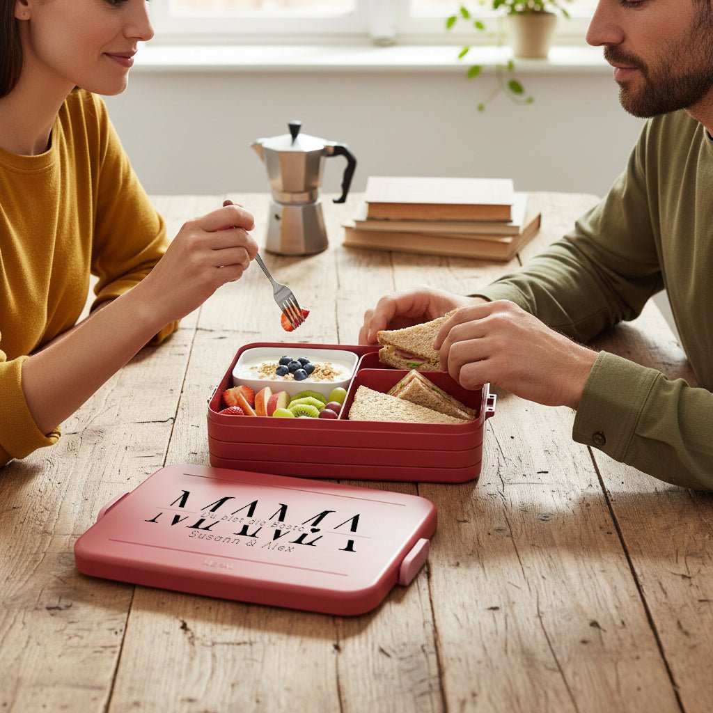 Mepal Brotdose mit Bentoeinsatz - Mama, du bist die Beste - Abenteuernah