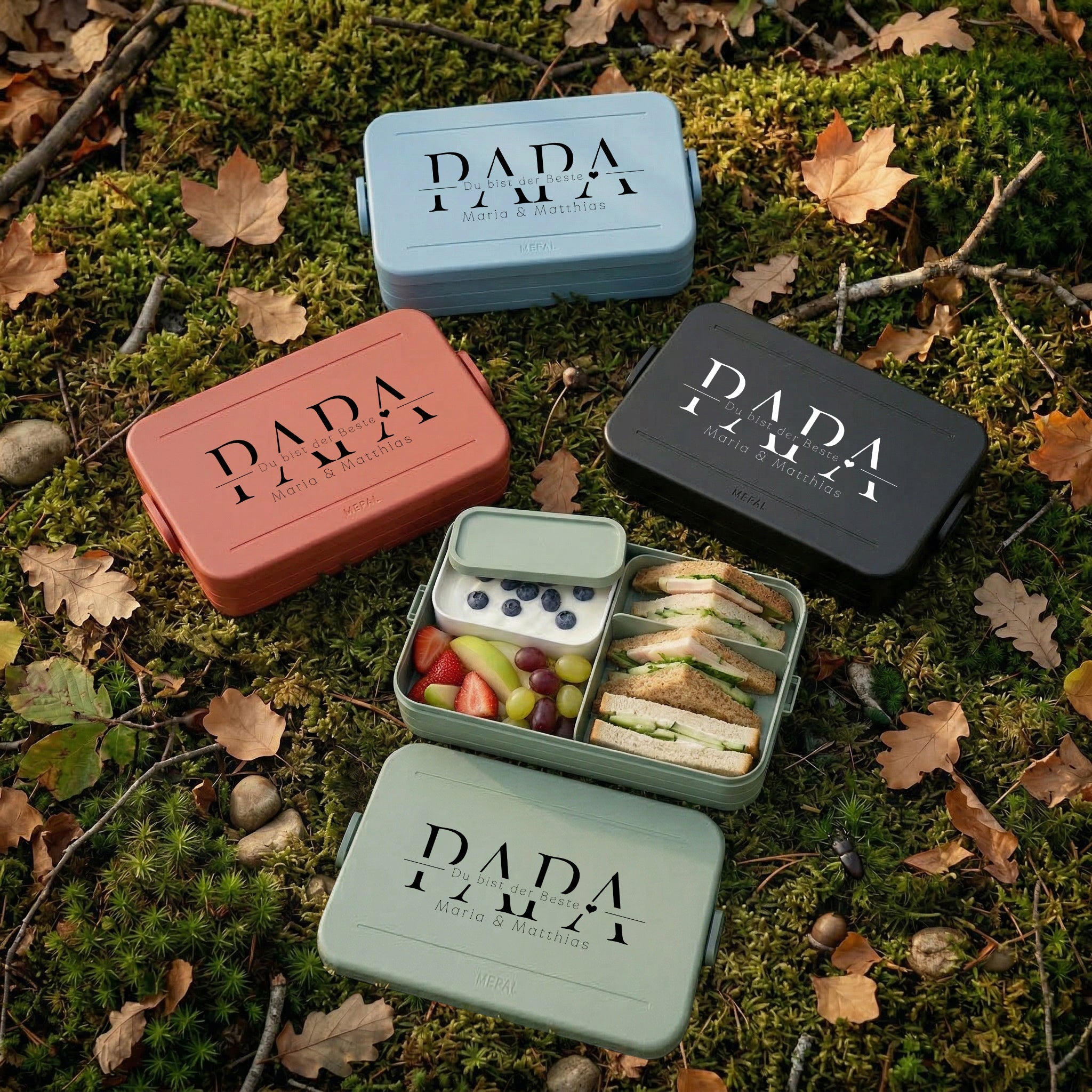 Mepal Brotdose mit Bentoeinsatz - Papa, du bist der Beste - Abenteuernah