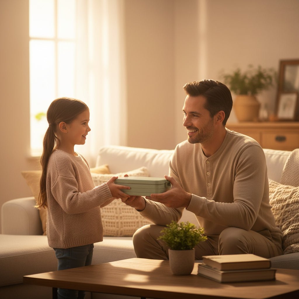 Mepal Brotdose mit Bentoeinsatz - Papa, du bist der Beste - Abenteuernah