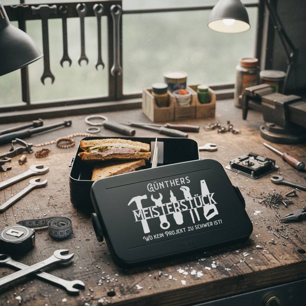 Mepal Brotdose schwarz XXL - Meisterstück - Abenteuernah