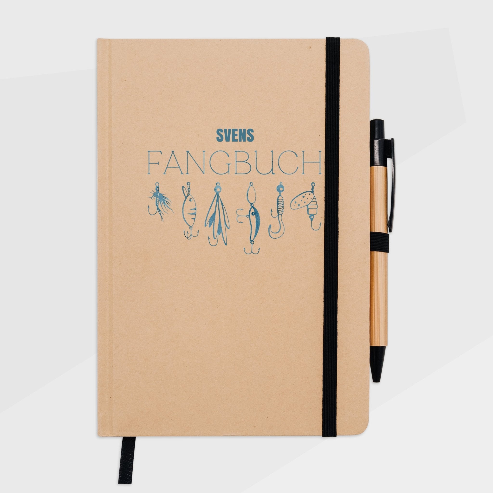 Notizbuch Karton - Fangbuch Angelköder - Abenteuernah