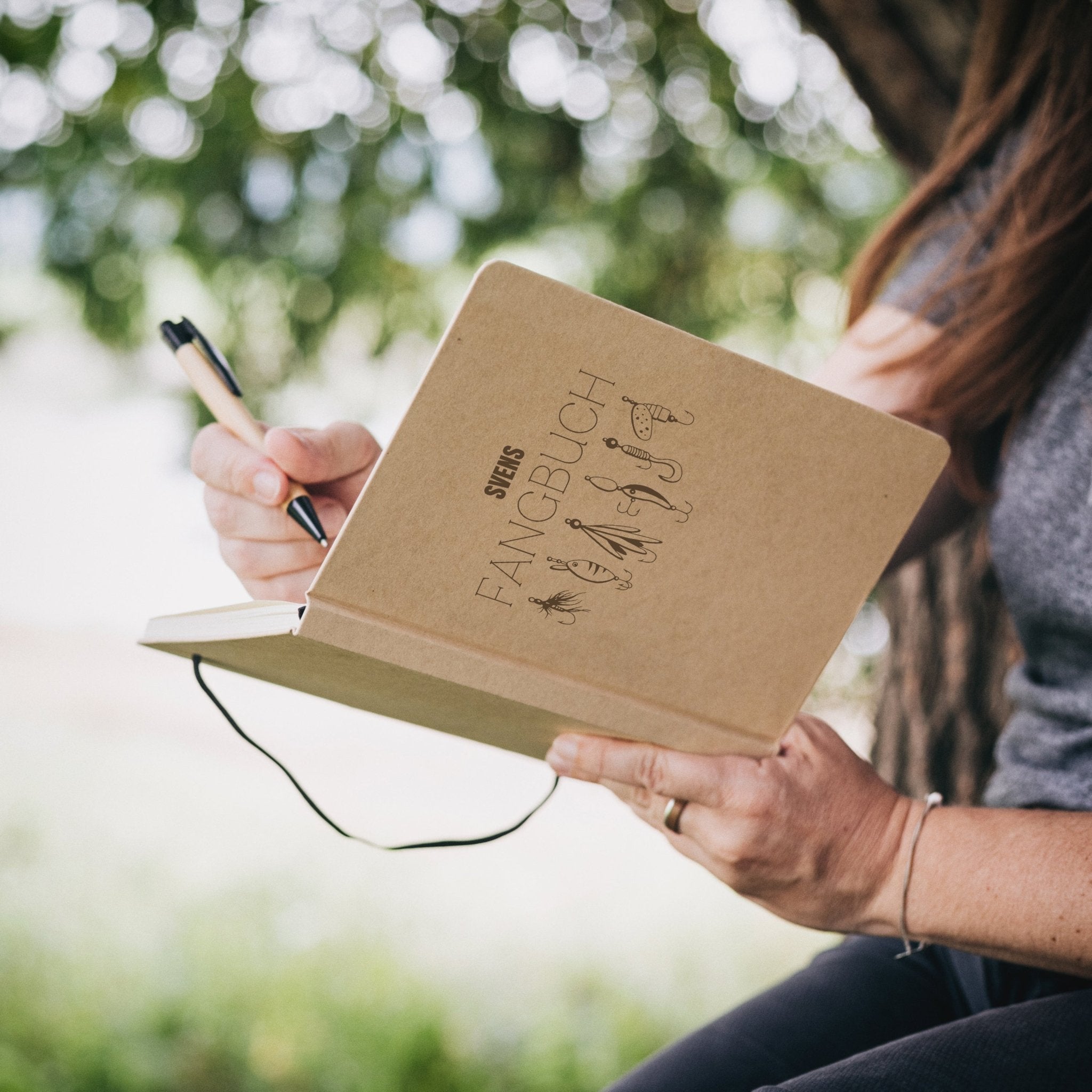 Notizbuch Karton - Fangbuch Angelköder - Abenteuernah