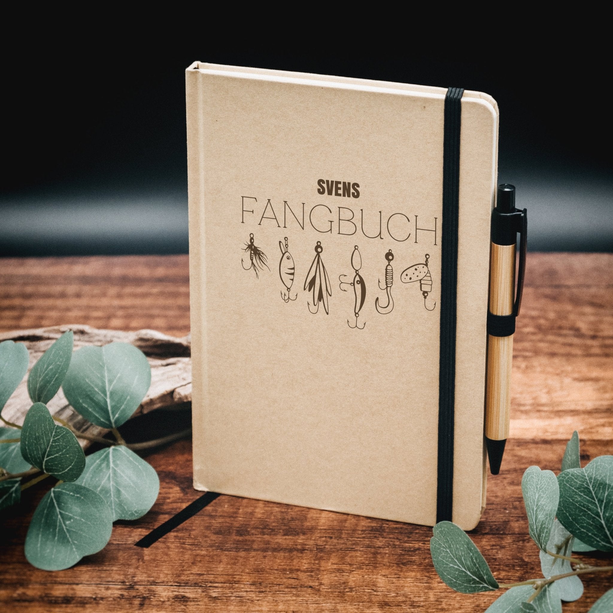 Notizbuch Karton - Fangbuch Angelköder - Abenteuernah
