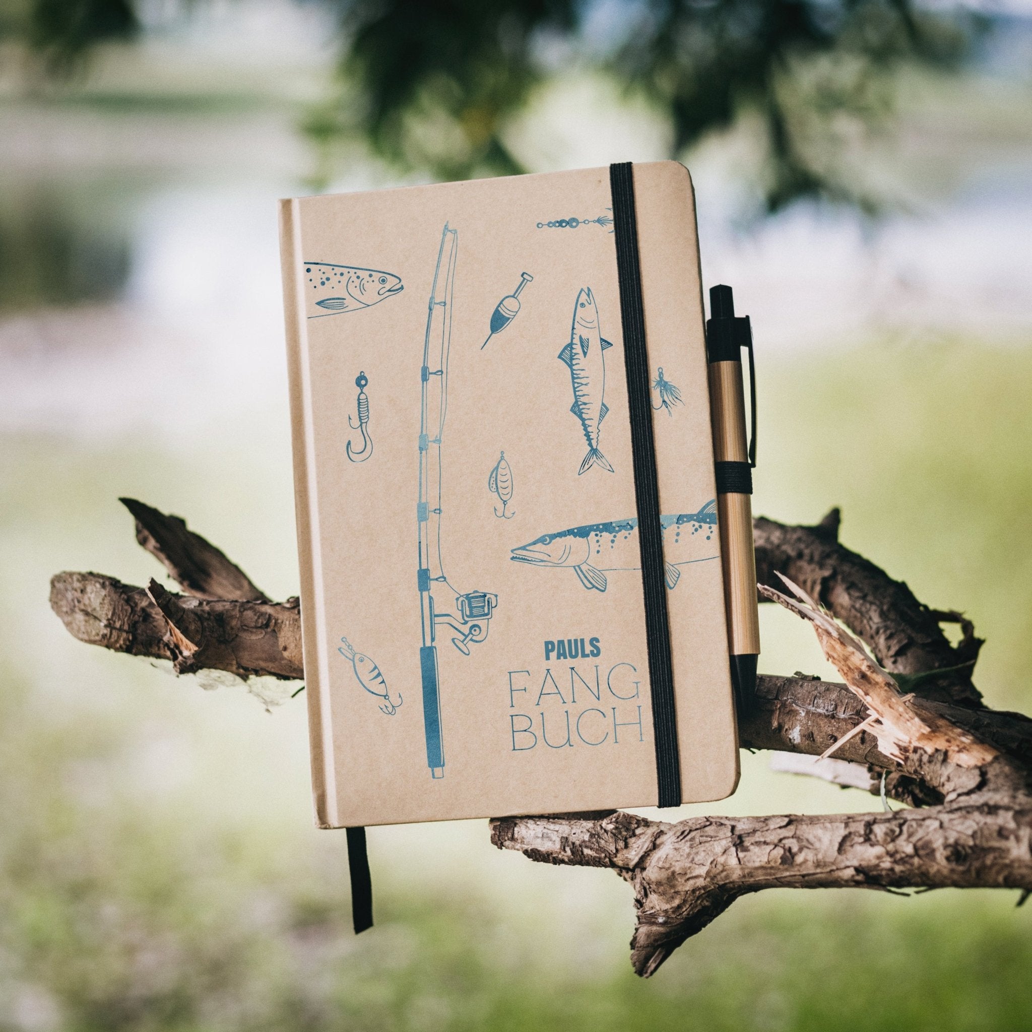 Notizbuch Karton - Fangbuch Angelzubehör - Abenteuernah