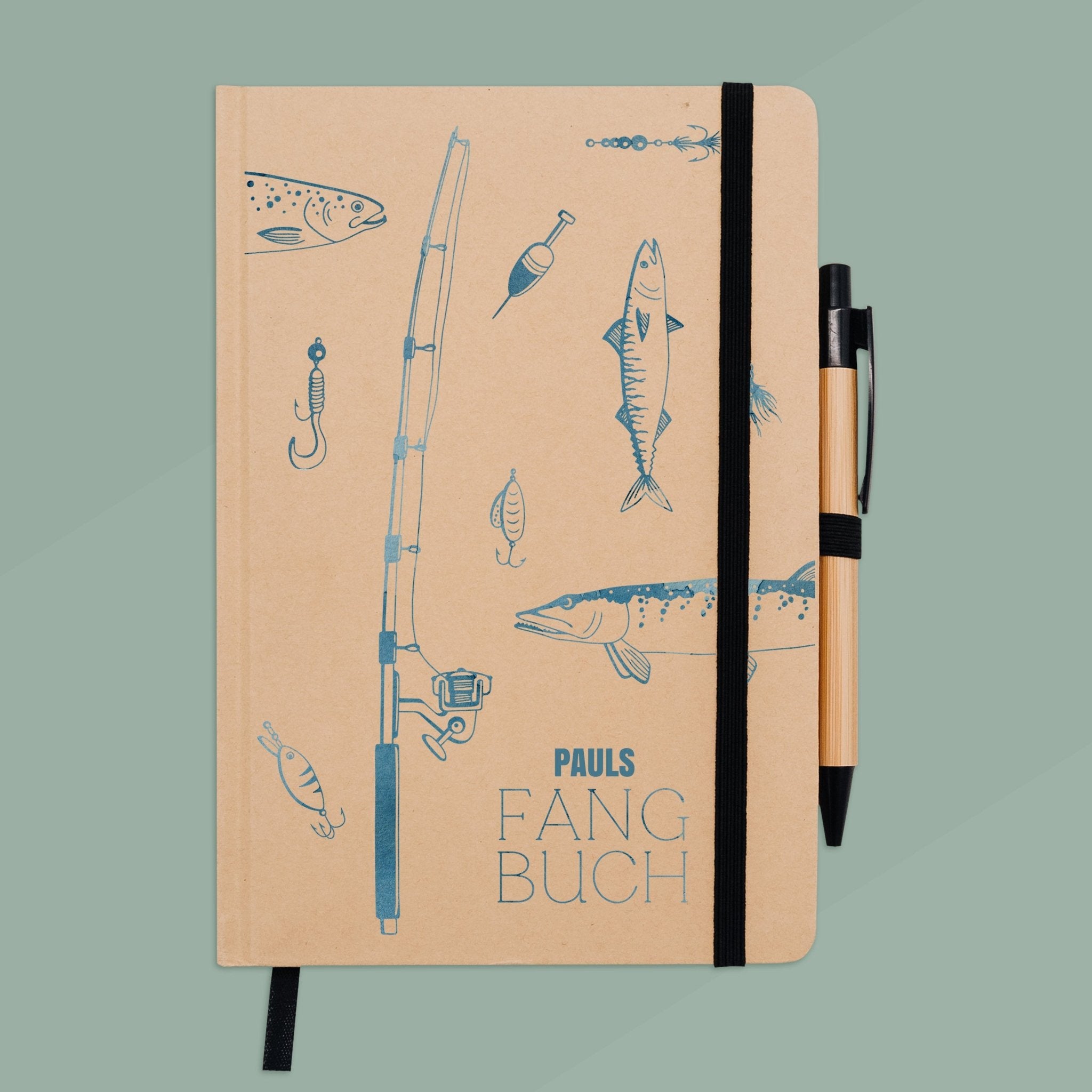 Notizbuch Karton - Fangbuch Angelzubehör - Abenteuernah