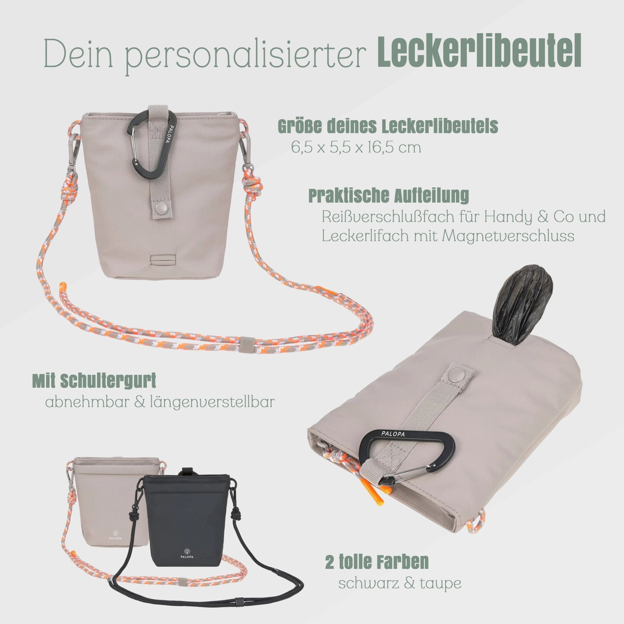 Palopa Leckerlibeutel "Karl" - Wunschname - Abenteuernah