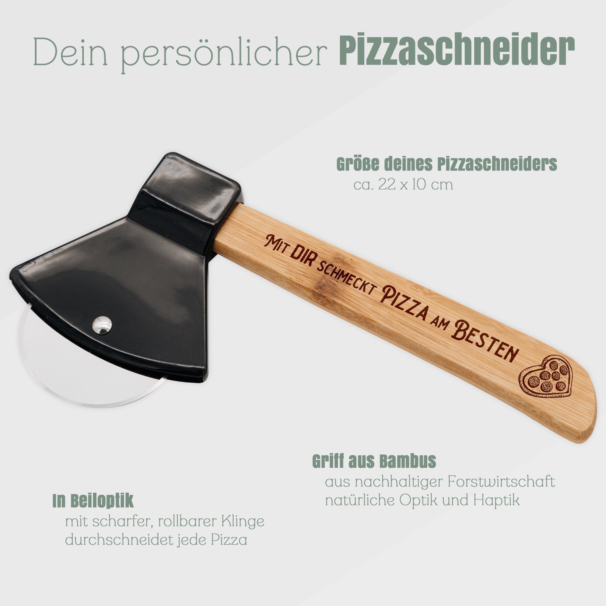 Pizzabeil - Mit dir schmeckt Pizza am Besten - Abenteuernah
