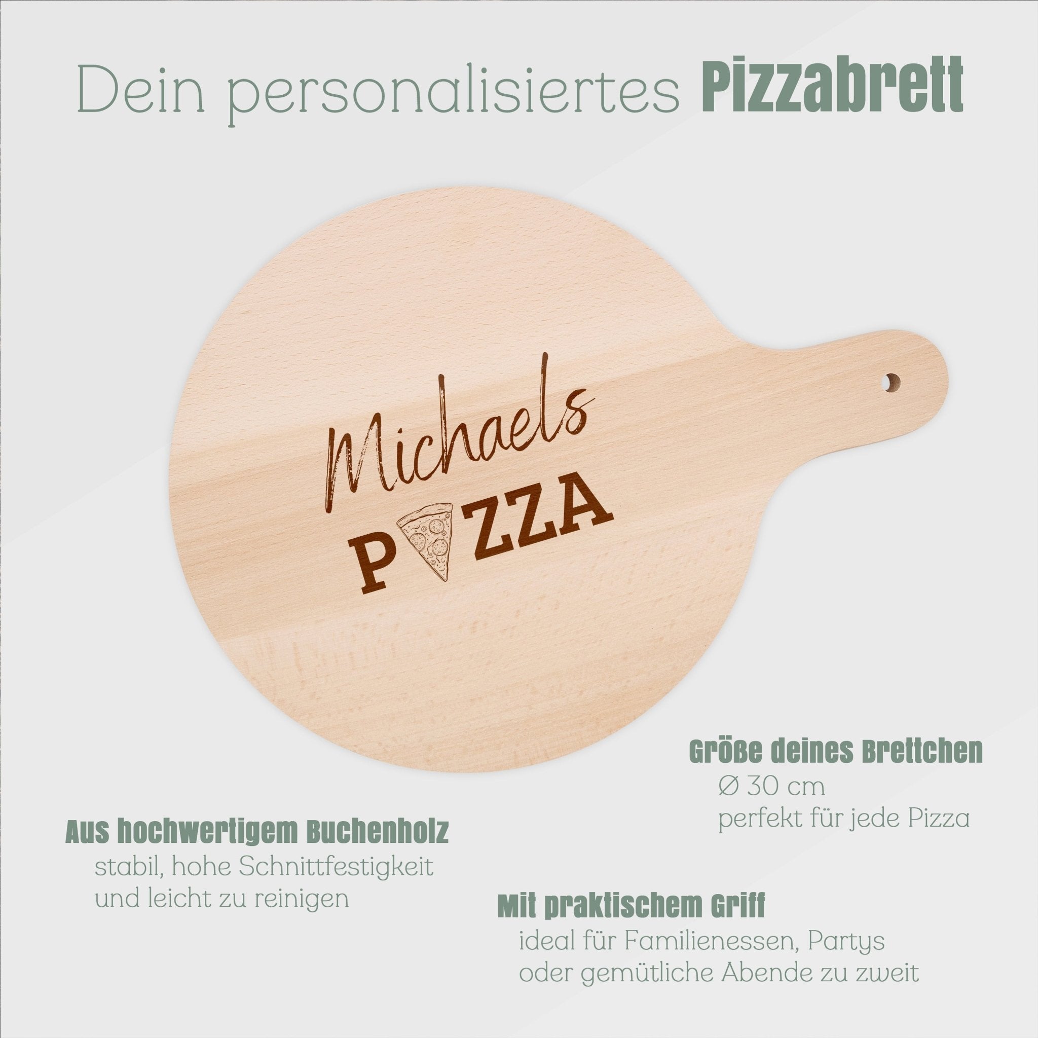 Pizzabrett - Name Pizza - Abenteuernah