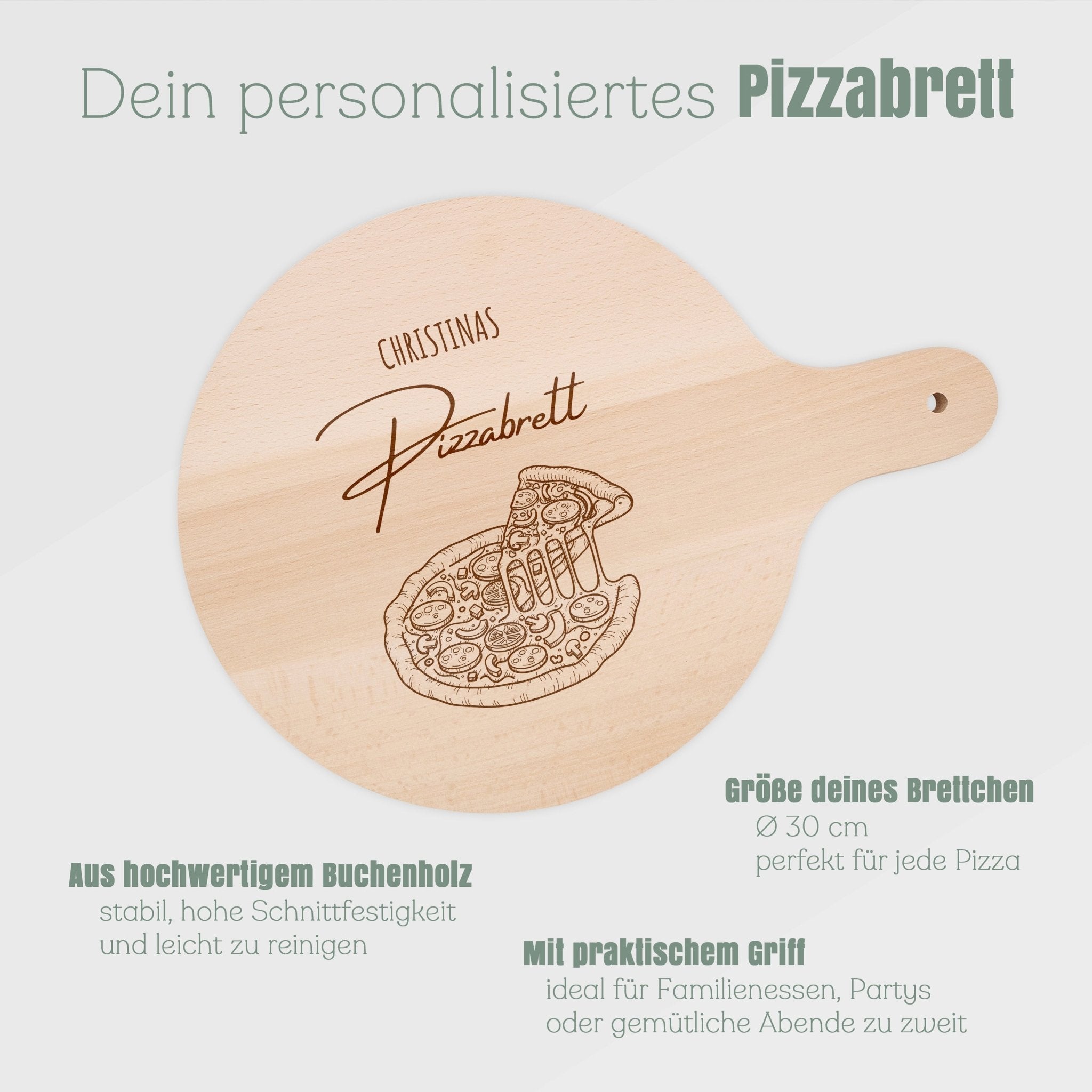 Pizzabrett - Pizzastück - Abenteuernah